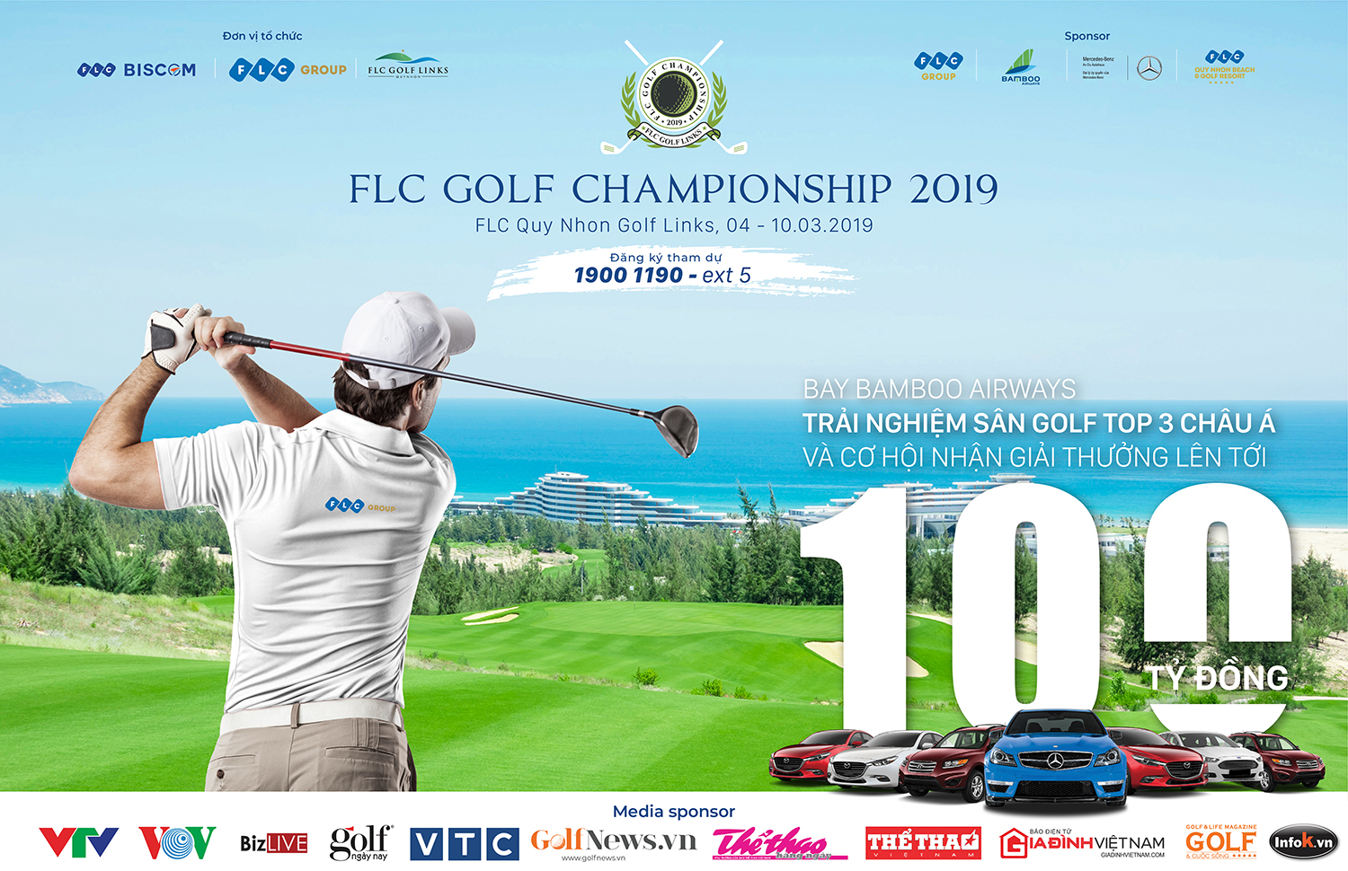 Gần 2.000 golfers sẽ cùng bay Bamboo Airways và săn HIO 'khủng' tại FLC Golf Championship 2019