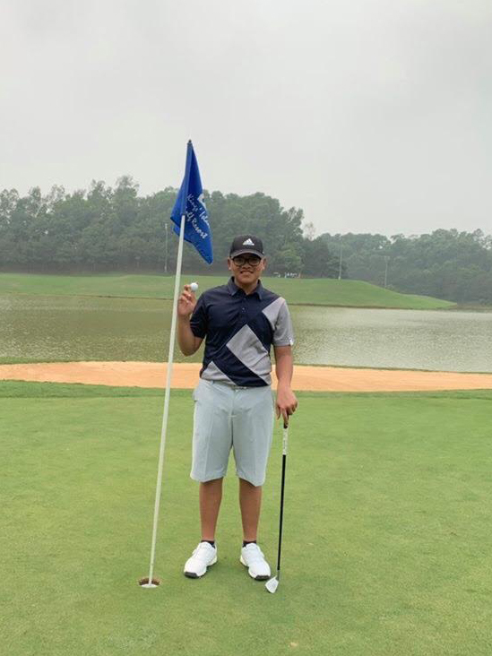 Golfer nhí Nguyễn Bảo Long ghi HIO tại vòng 1 MyTV Hanoi Junior Golf Tour 2019