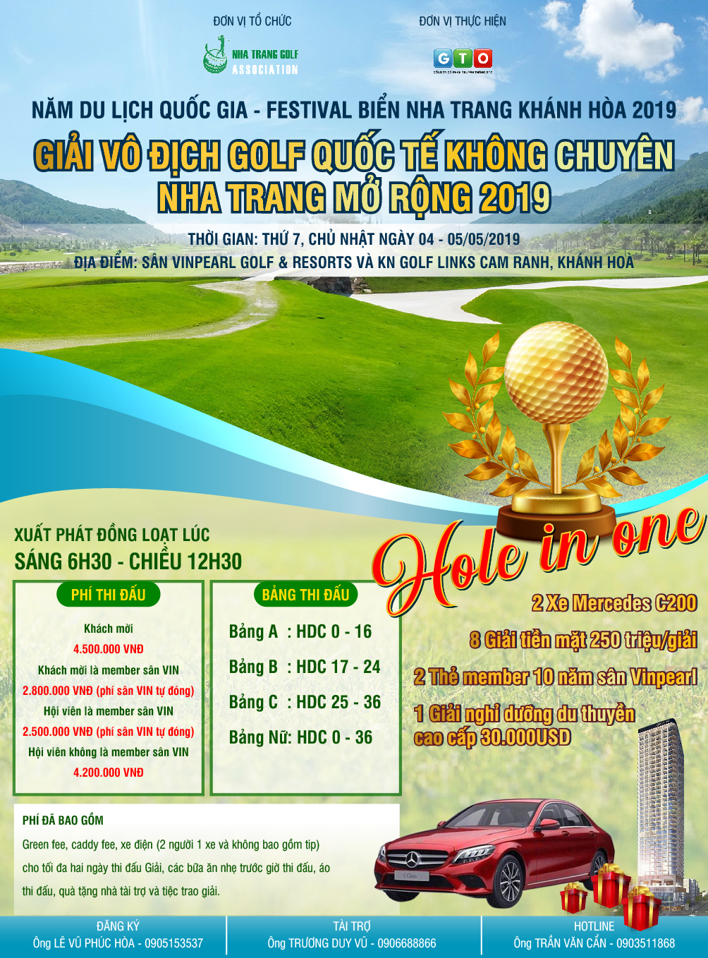 Festival biển Nha Trang sôi động cùng Giải vô địch Golf Quốc tế không chuyên Nha Trang mở rộng 2019