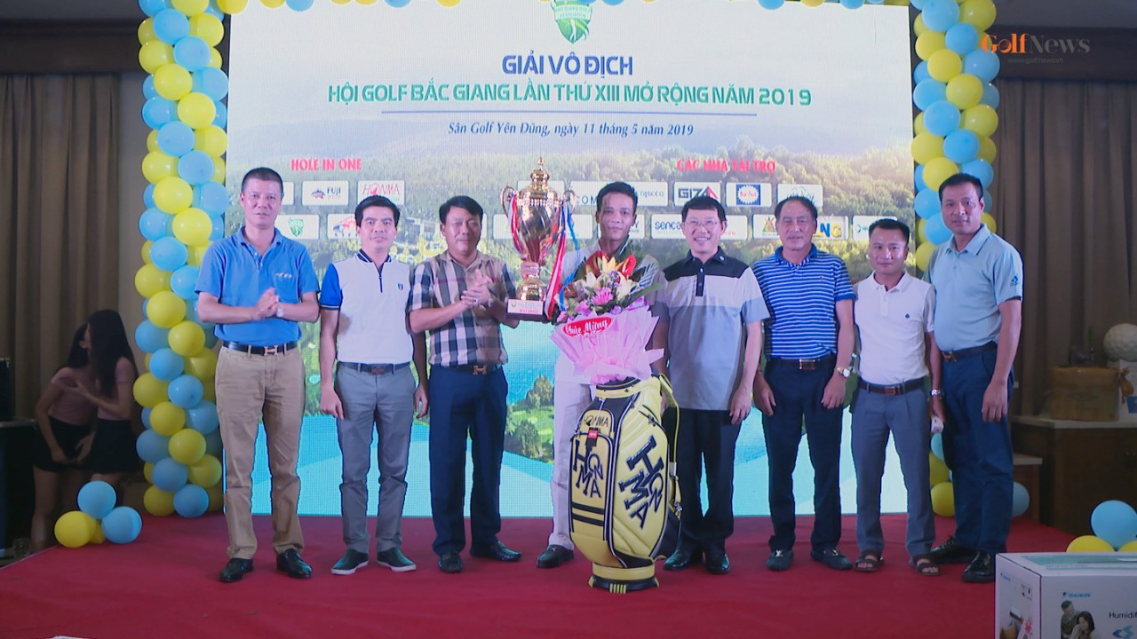 Giải "Vô địch Hội golf Bắc Giang lần thứ XIII mở rộng năm 2019" tổ chức thành công rực rỡ