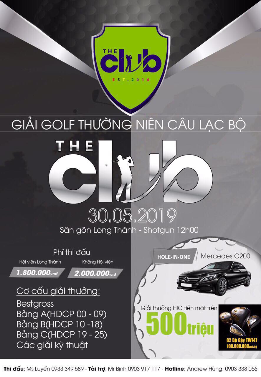 CLB The Club tổ chức giải golf kỷ niệm 3 năm thành lập