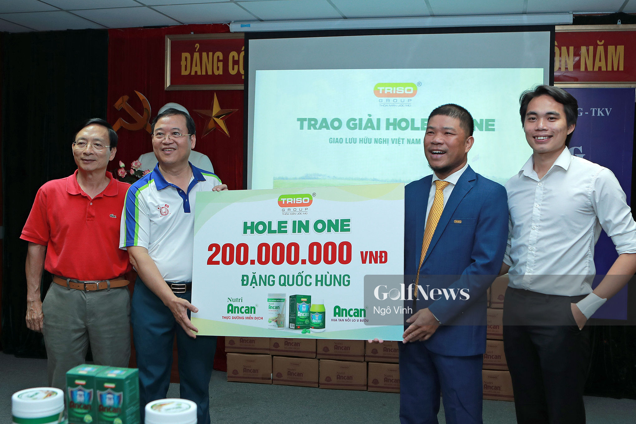 Golfer Đặng Quốc Hùng ghi điểm HIO tại giải golf Giao lưu Hữu nghị Việt - Nhật
