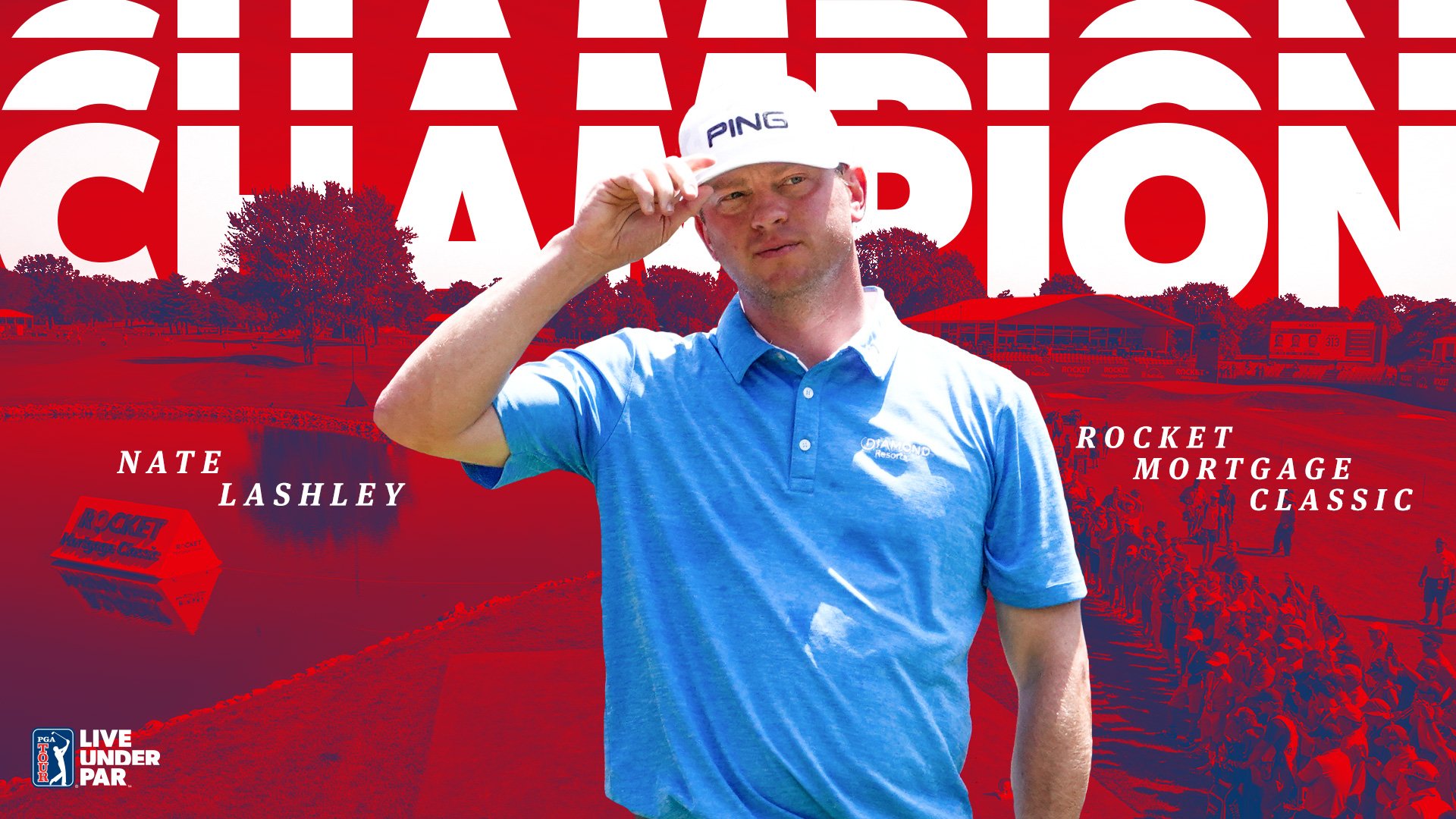 Nate Lashley đăng quang Rocket Mortgage Classic bằng chiến thắng wire-to-wire