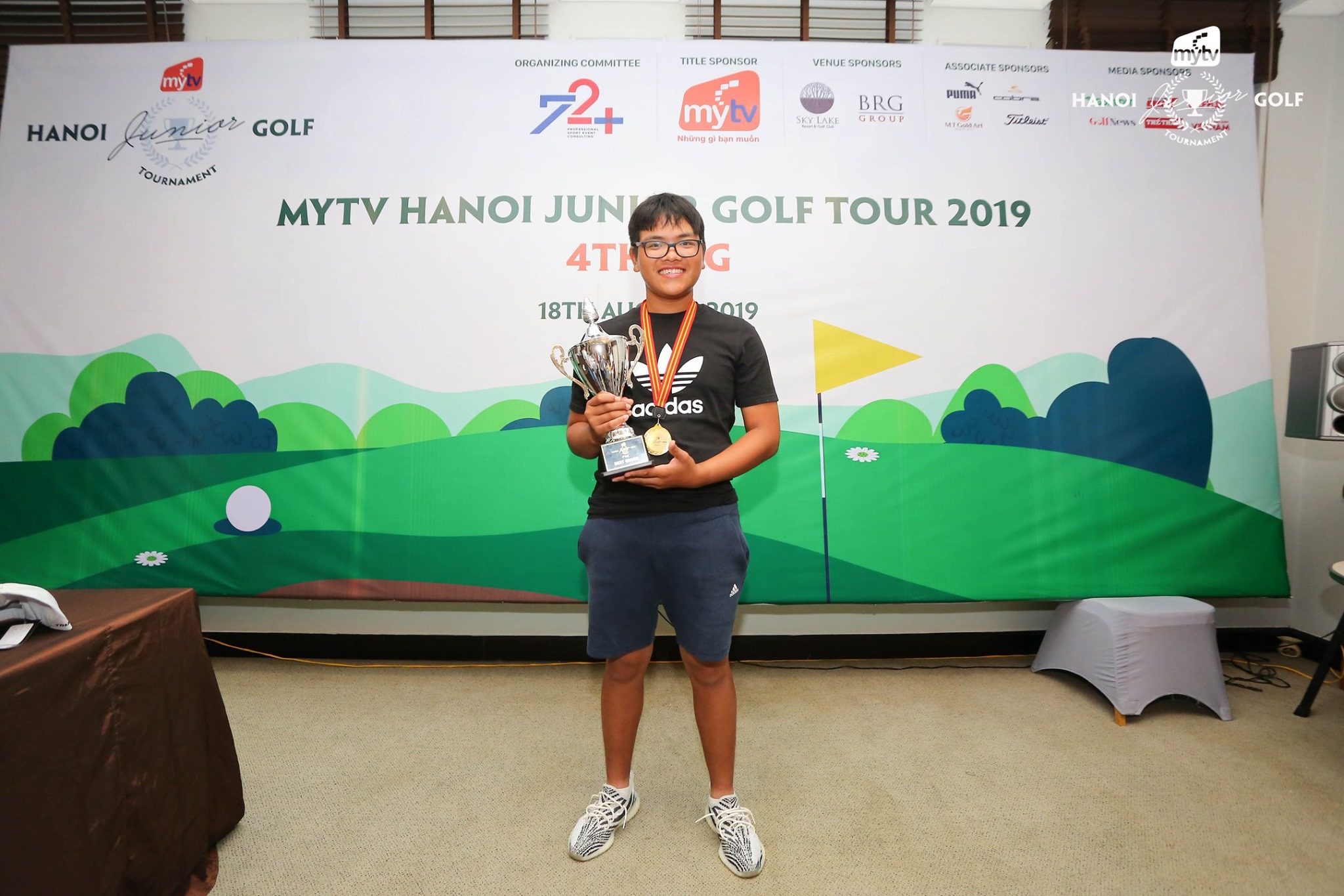 Nguyễn Bảo Long vô địch vòng 4 MyTv Hanoi Junior Golf Tour 2019