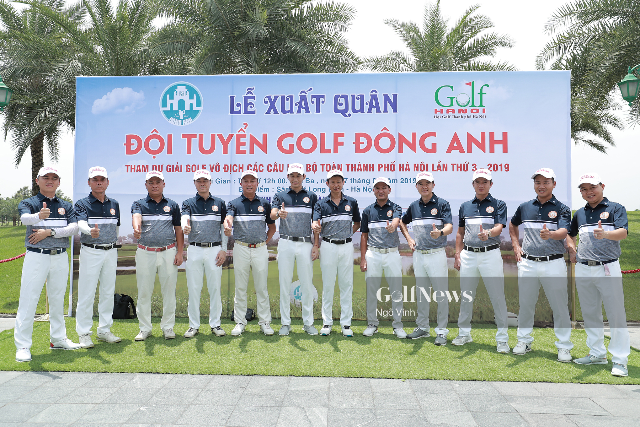 Giải vô địch các CLB golf Hà Nội lần thứ 3 – Fastee Cup: CLB golf Đông Anh và CLB Khỉ Vàng tổ chức lễ xuất quân.