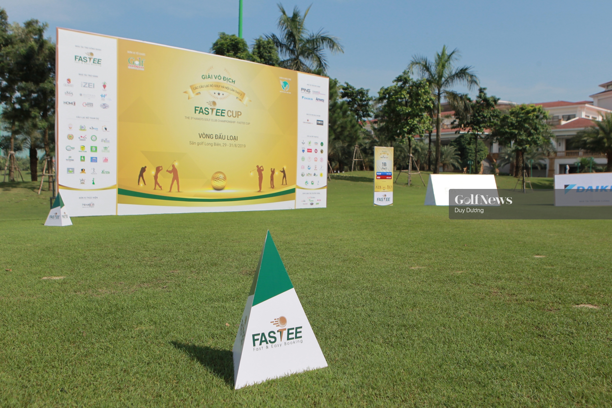Quang cảnh trước giờ khởi tranh vòng loại đầu tiên giải Vô địch các CLB Golf Hà Nội lần 3 – Fastee Cup
