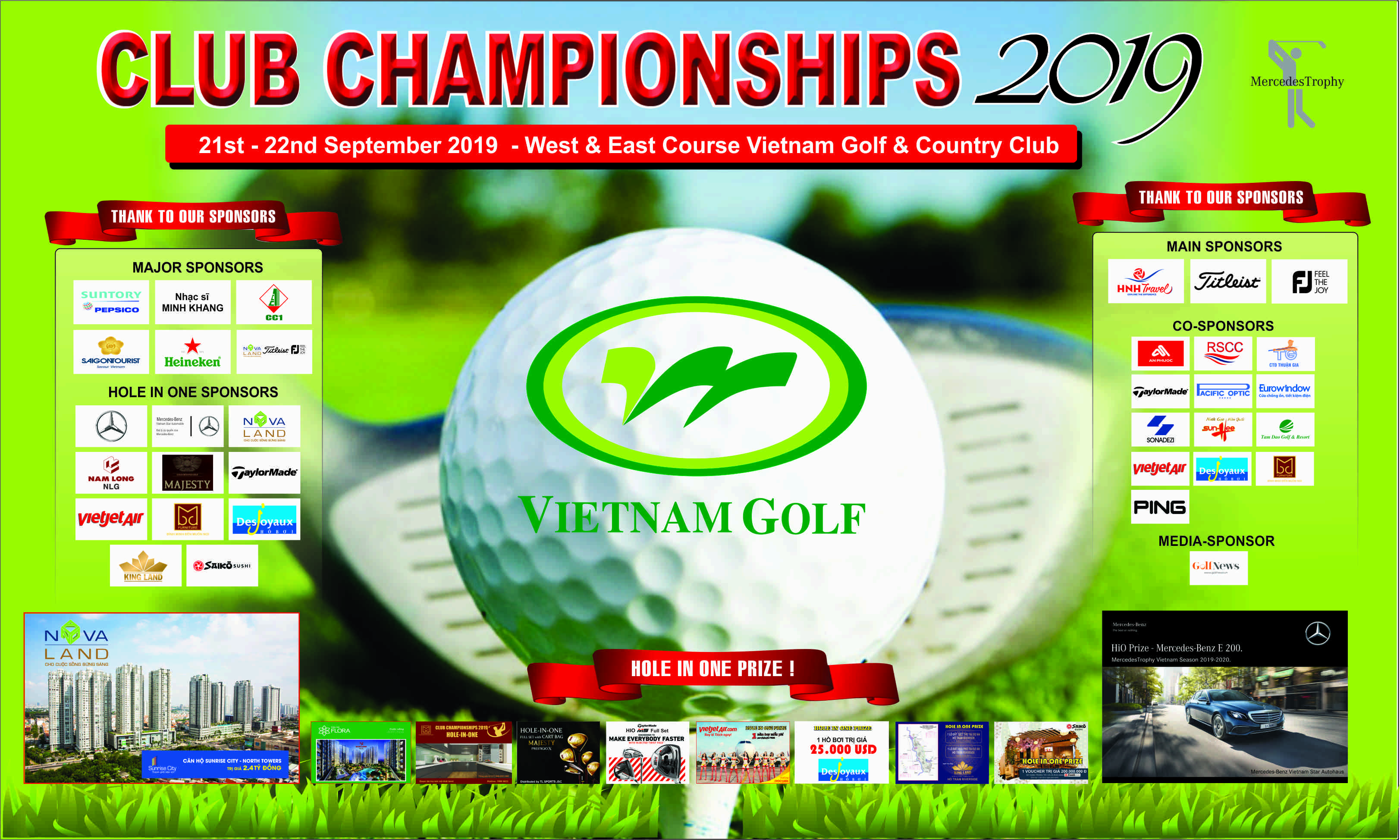 Giải golf Club Championship 2019 tại Vietnam Golf & Country Club chuẩn bị khởi tranh