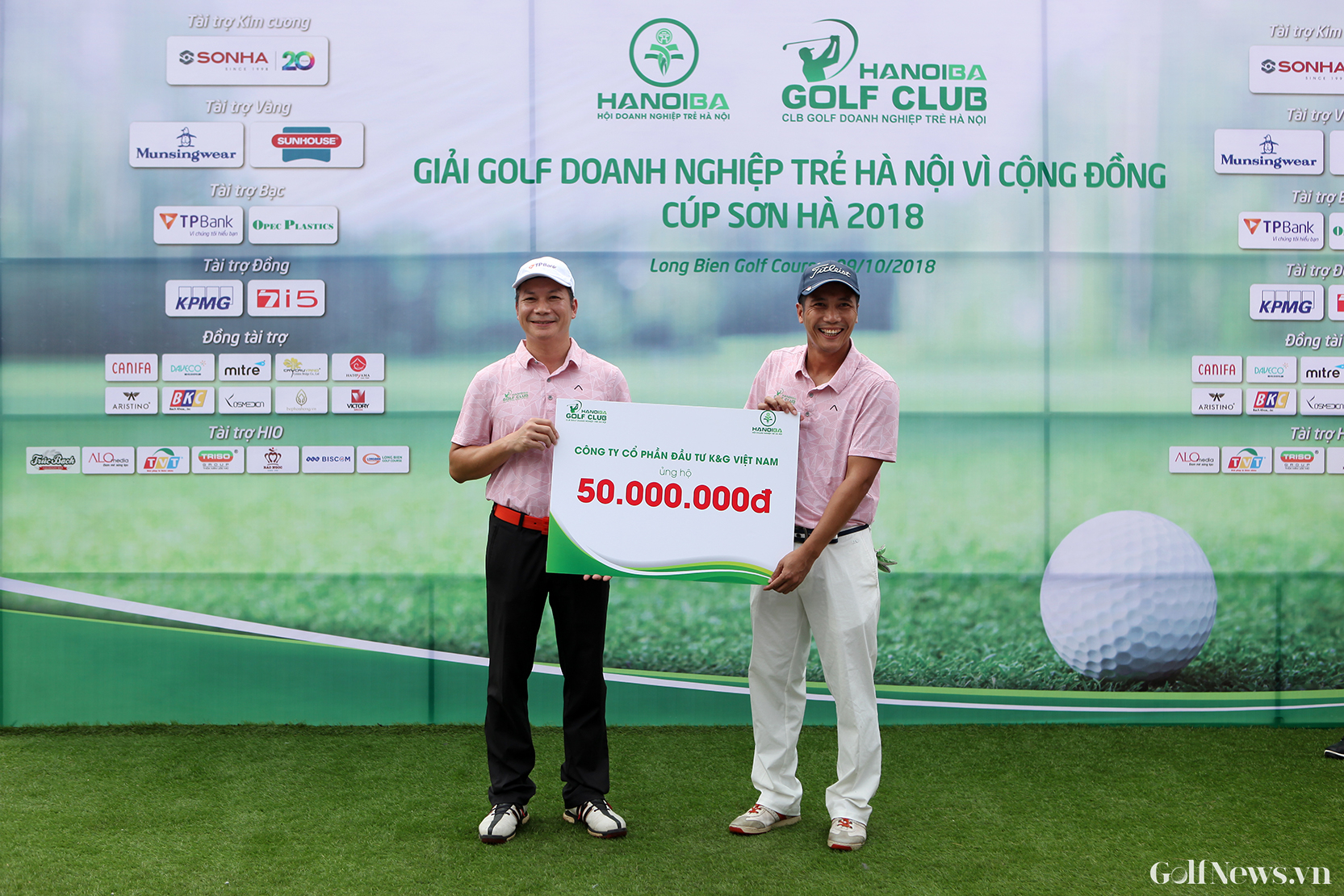 Giải Golf Doanh nghiệp trẻ Hà Nội vì Cộng đồng - Cúp SƠN HÀ 2019 gây quỹ xây trường cho trẻ em nghèo