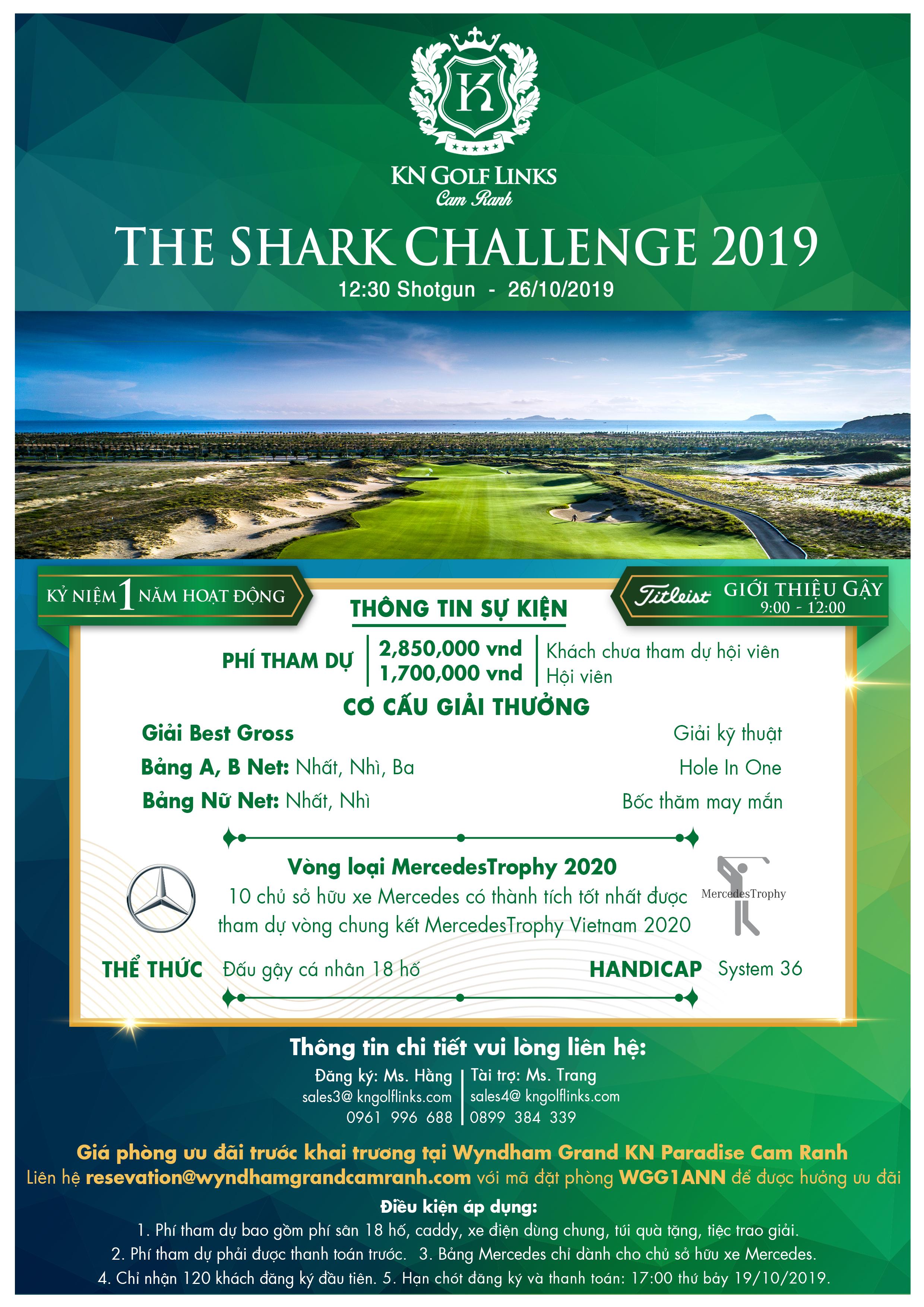 KN Golf Links tổ chức giải golf "The Shark Challenge 2019" kỷ niệm 1 năm hoạt động
