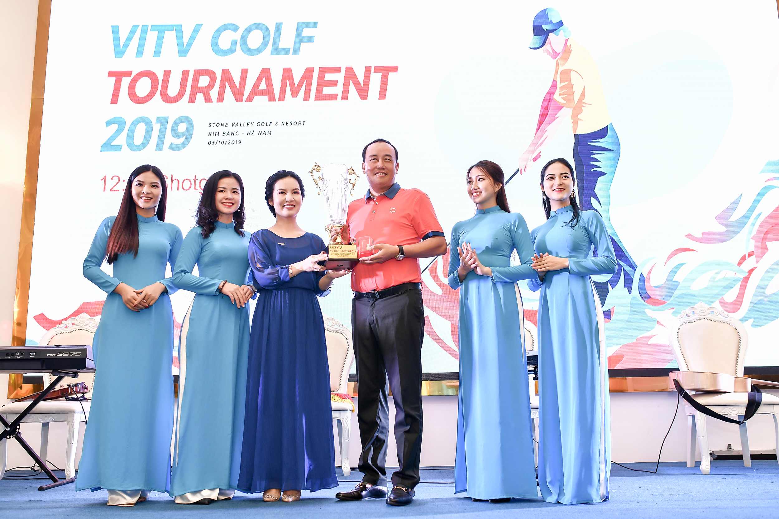 Golfer Hoàng Quân vô địch giải VITV Golf Tournament 2019