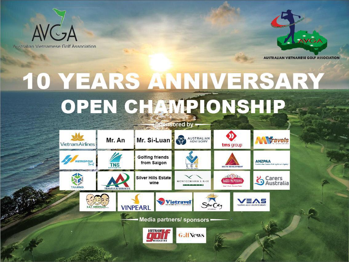 Hội golf người Việt tại Úc (AVGA) kỷ niệm 10 năm thành lập.