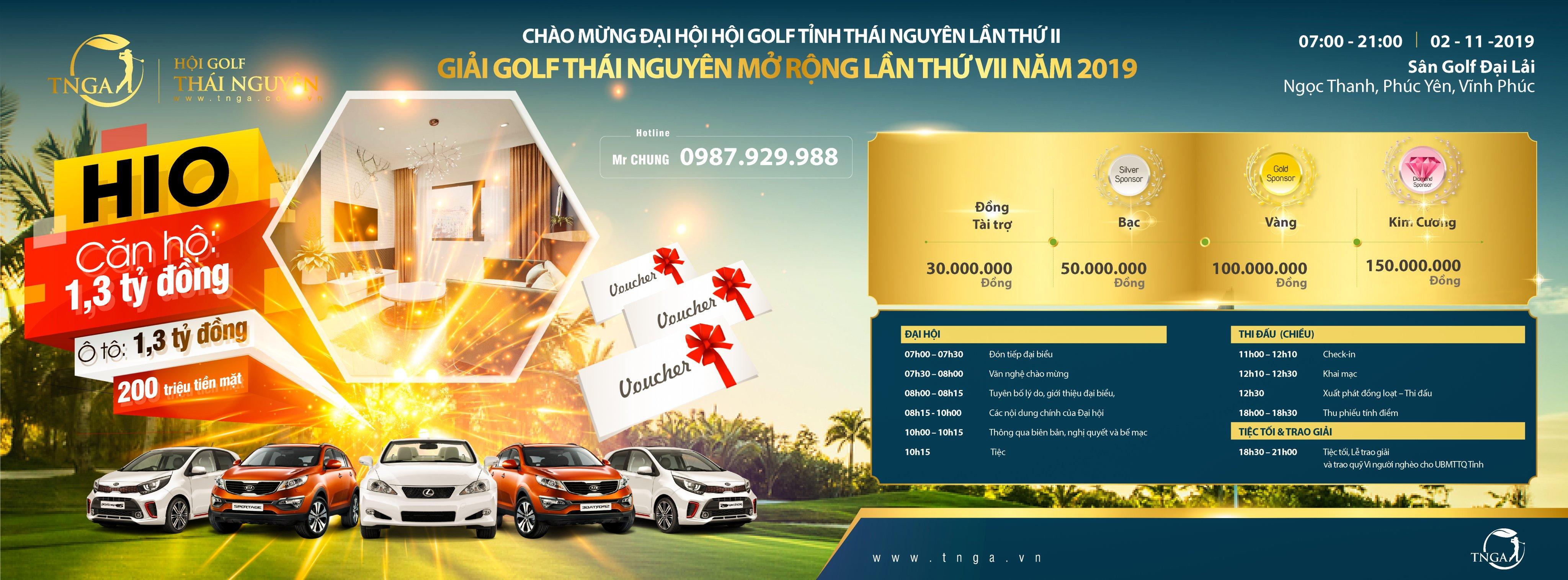 Giải Golf Thái Nguyên mở rộng lần thứ VII 2019 chuẩn bị khởi tranh