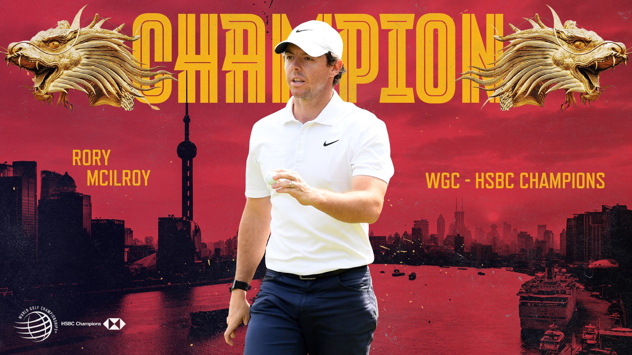 Thắng nhà ĐKVĐ ở play-off, Rory McIlroy đăng quang WGC-HSBC Champions 2019
