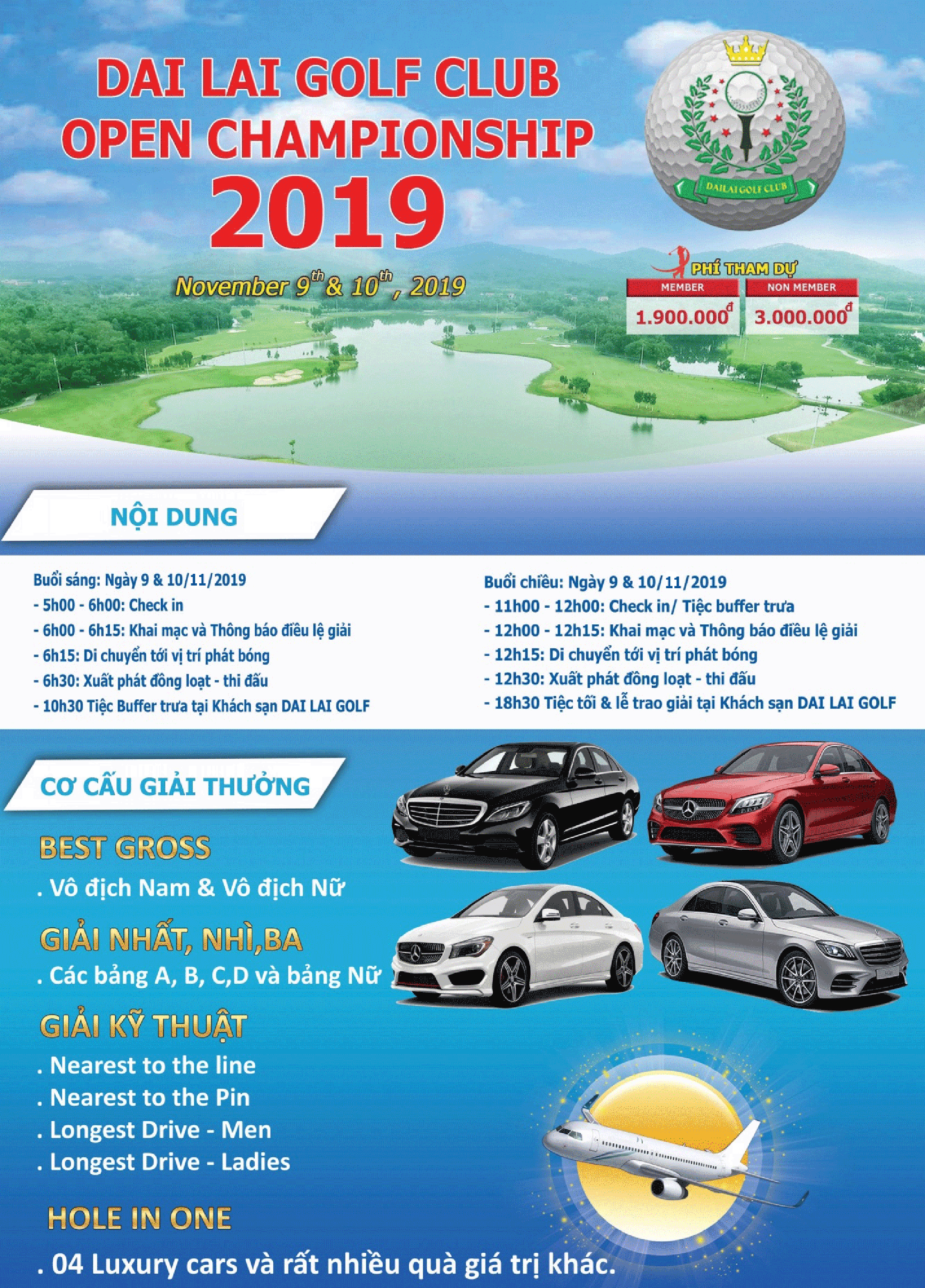 Giải golf thường niên Dai Lai Golf Club Open Championship 2019 chuẩn bị khởi tranh