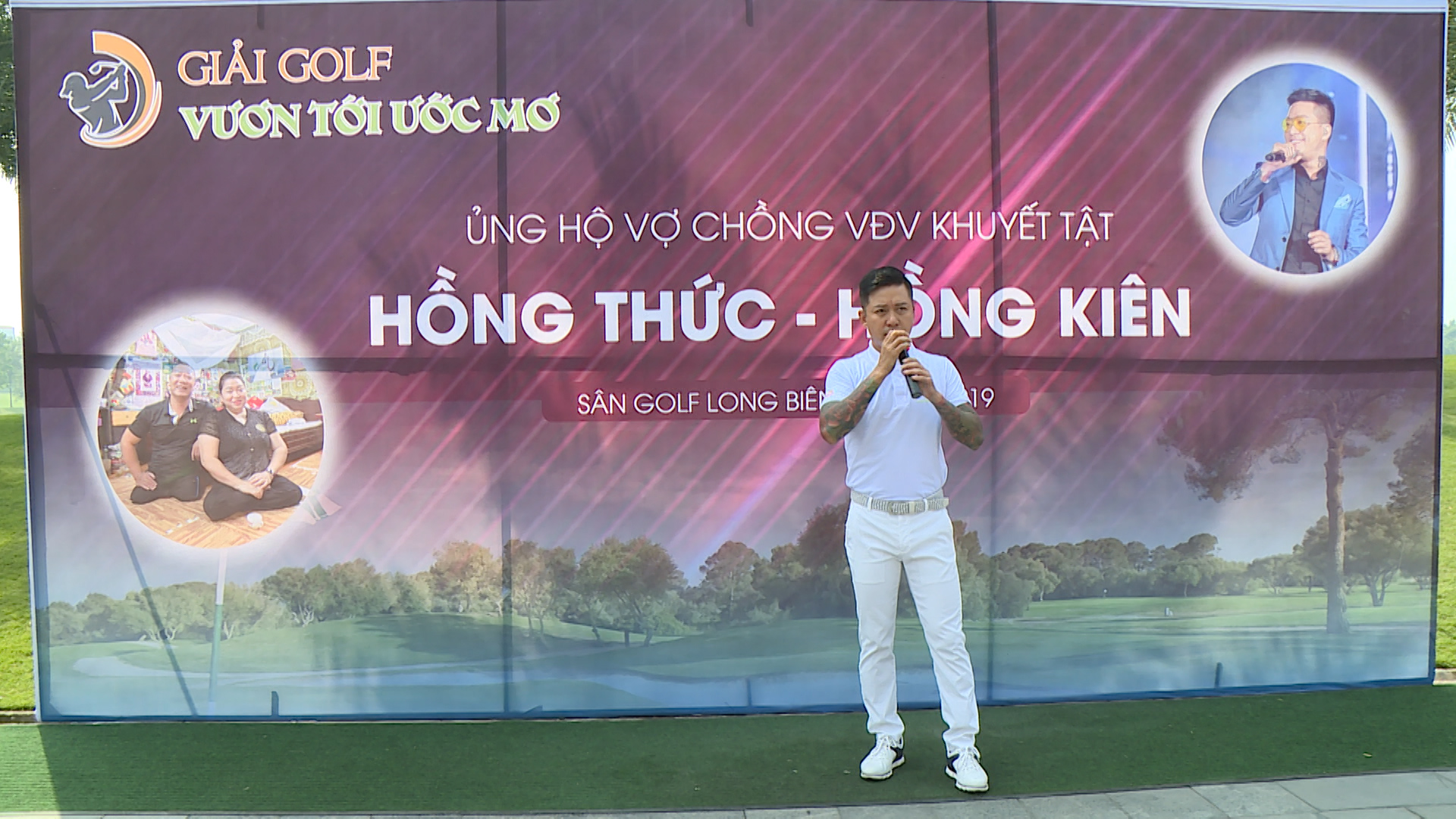 Khởi tranh giải golf “Vươn tới ước mơ” ủng hộ vợ chồng VĐV Hồng Thức – Hồng Kiên