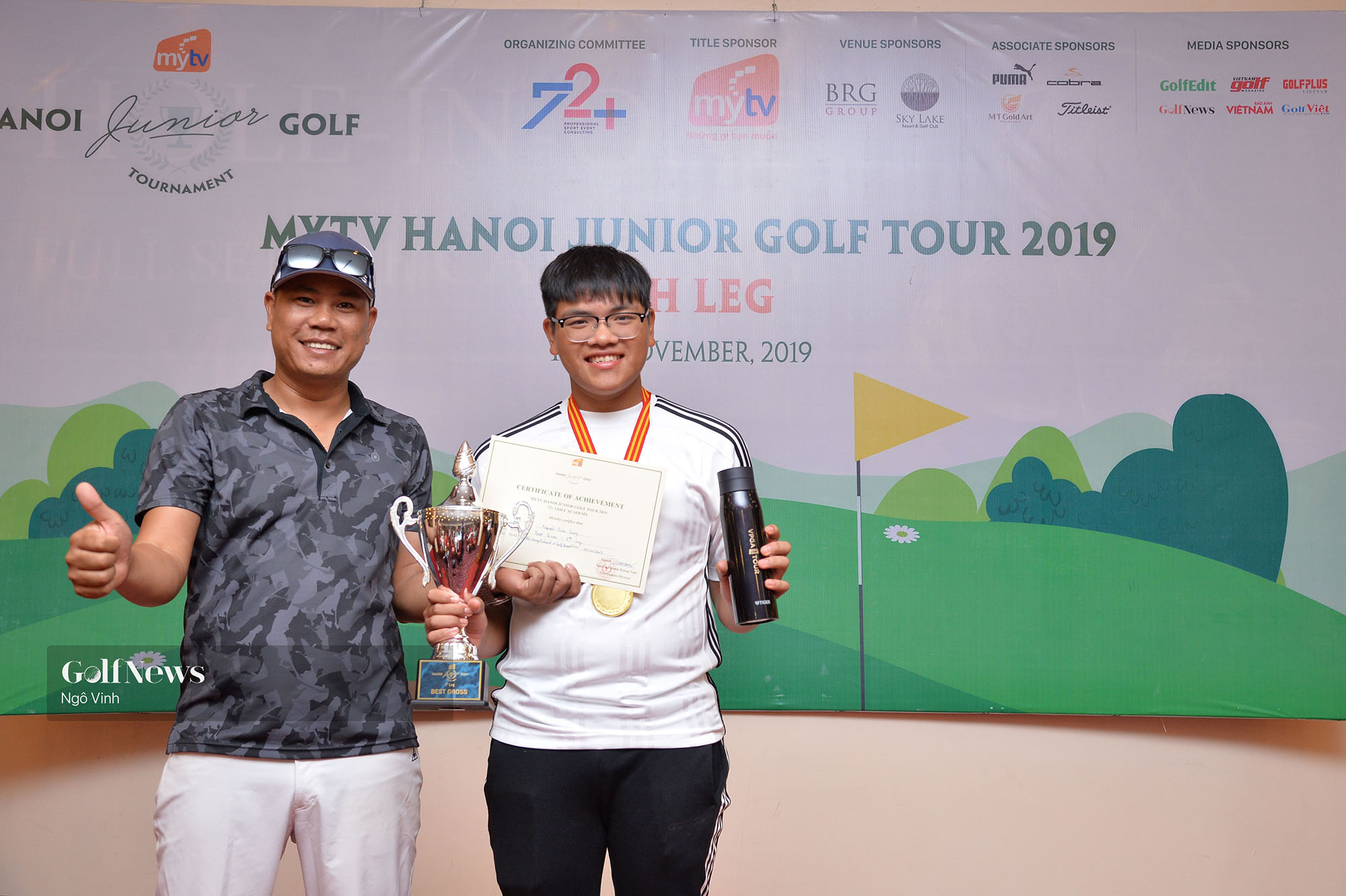 Golfer Nguyễn Bảo Long lần thứ 3 vô địch MyTV Hanoi Junior Golf Tour 2019