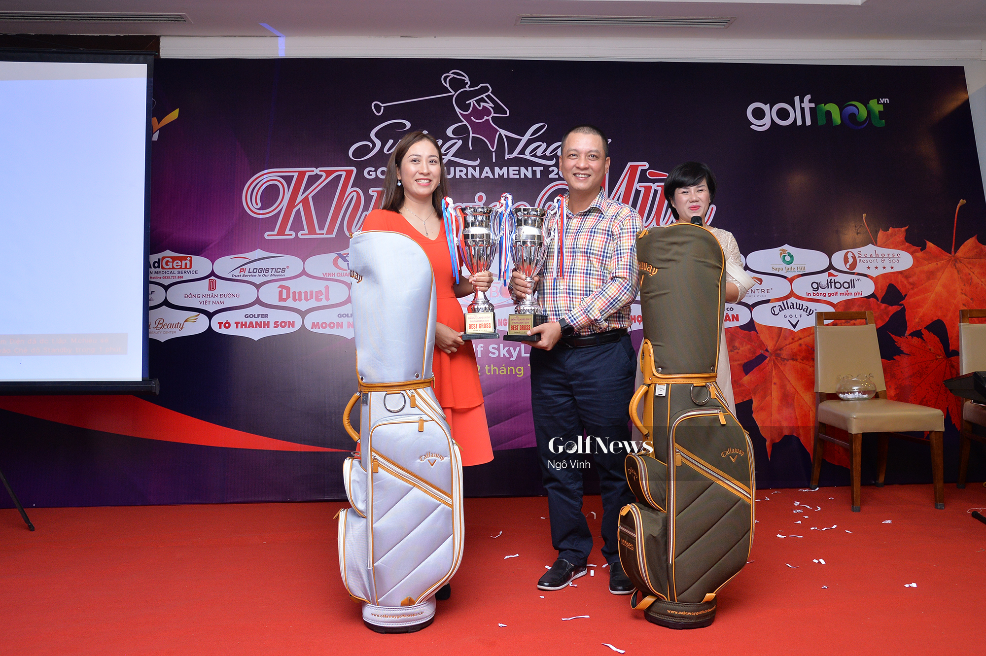 Cặp đôi Vũ Thị Vân - Trần Hoài An vô địch tại Swing Ladies Golf Tournament lần thứ 3