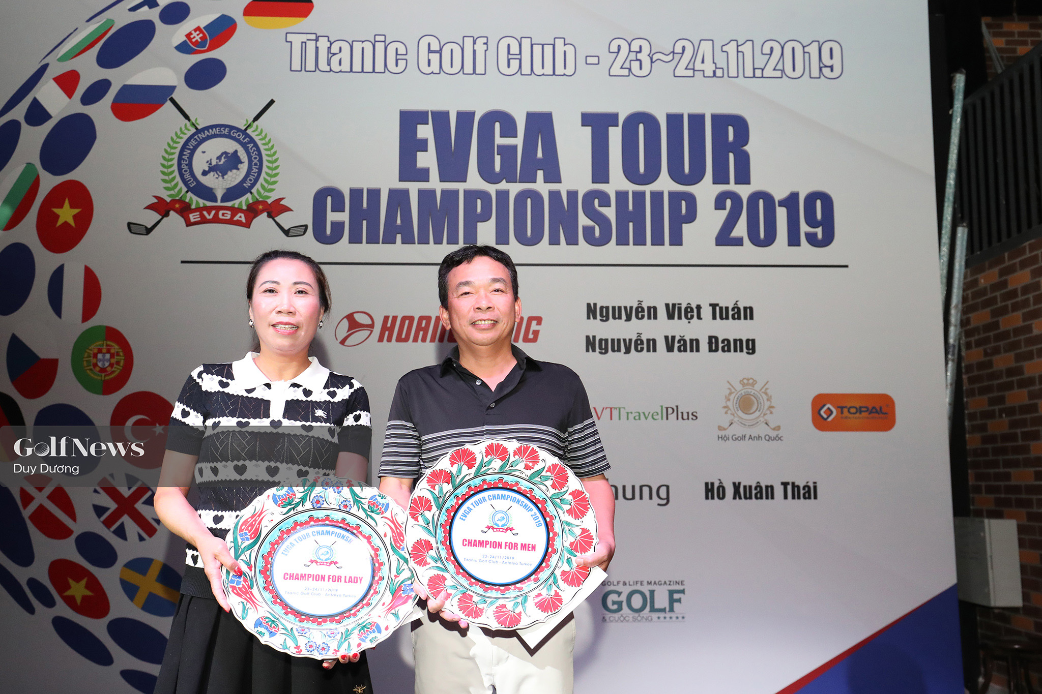 Golfer Bùi Thị Phương và Nguyễn Bá Ngọc: 2 nhà vô địch mới của EVGA Tour