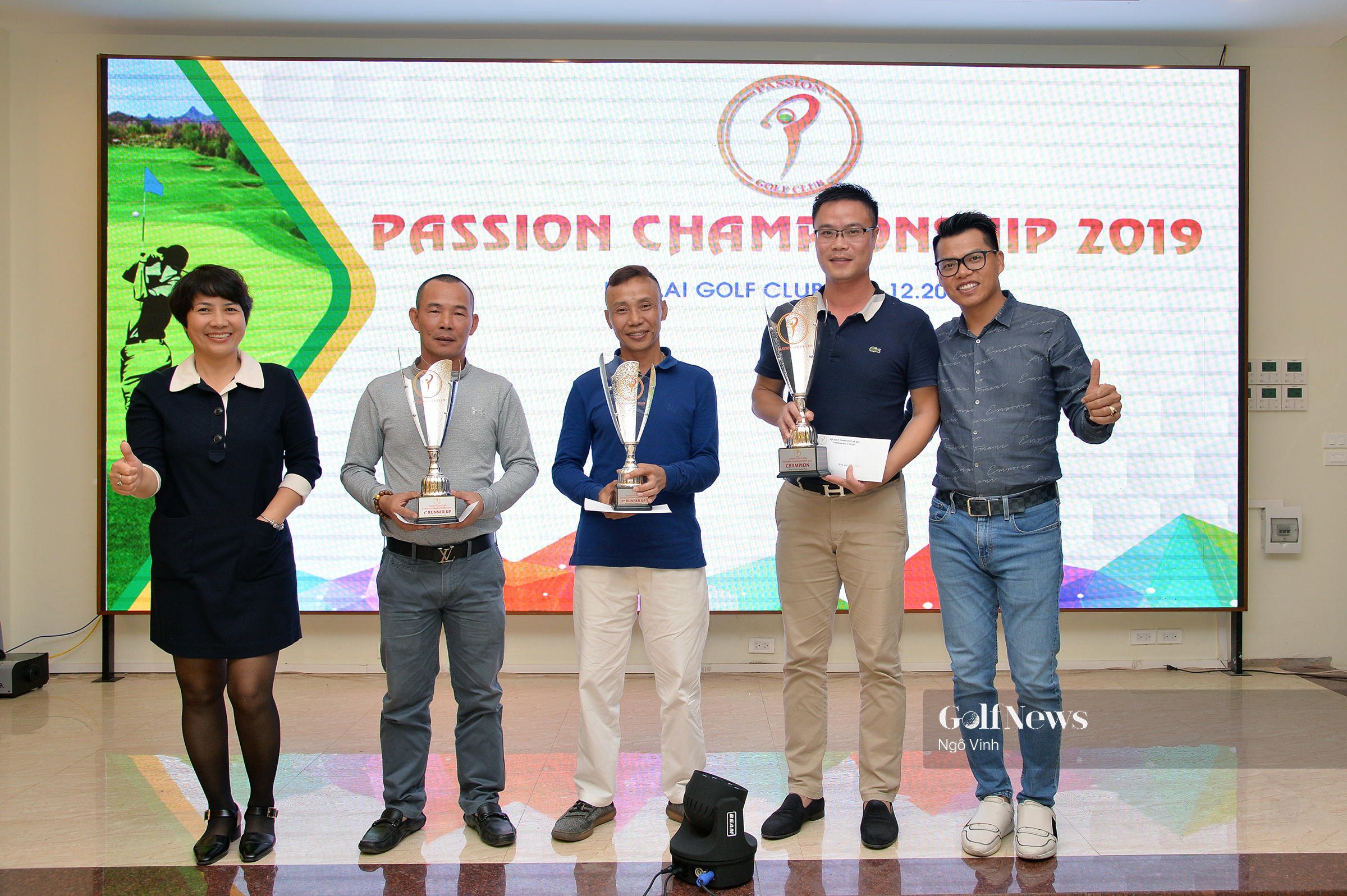 Golfer Lê Đức Thiện giành cúp vô địch năm Passion Golf Club