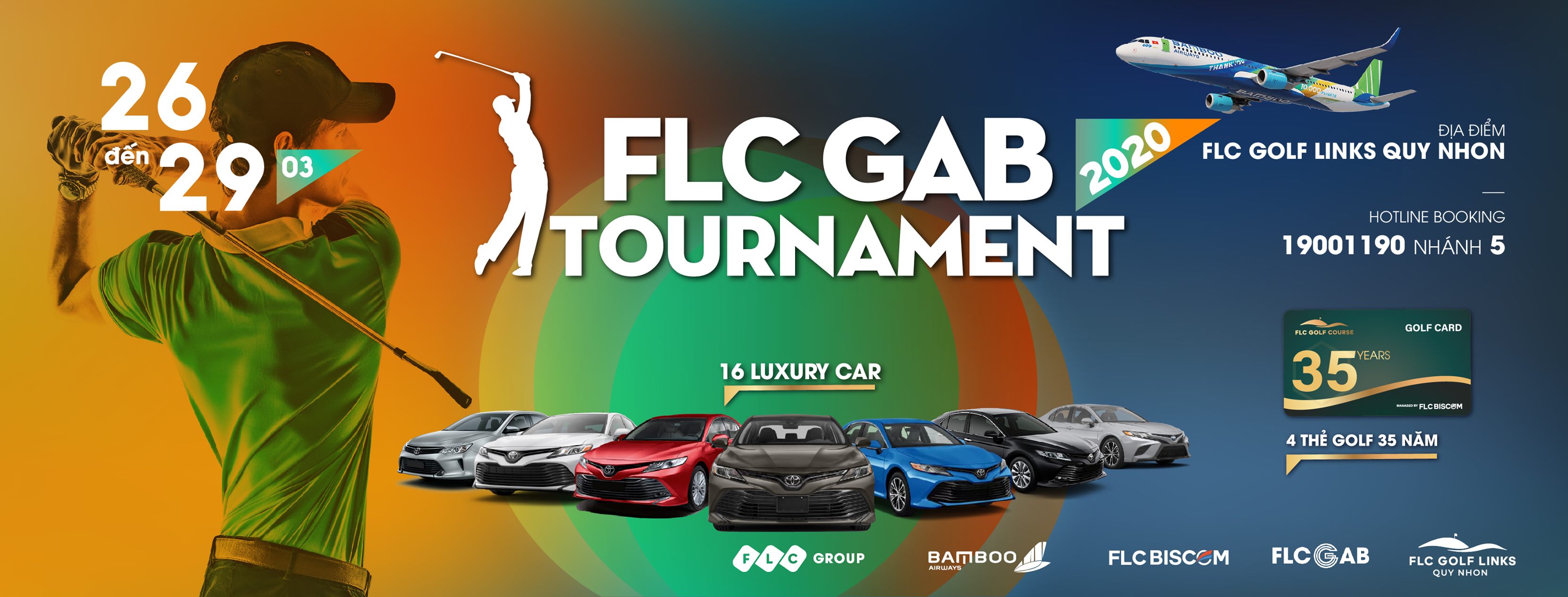 FLC GAB Tournament 2020 – Giải golf lớn thứ 3 trong năm của Tập đoàn FLC khởi tranh vào cuối tháng 3.