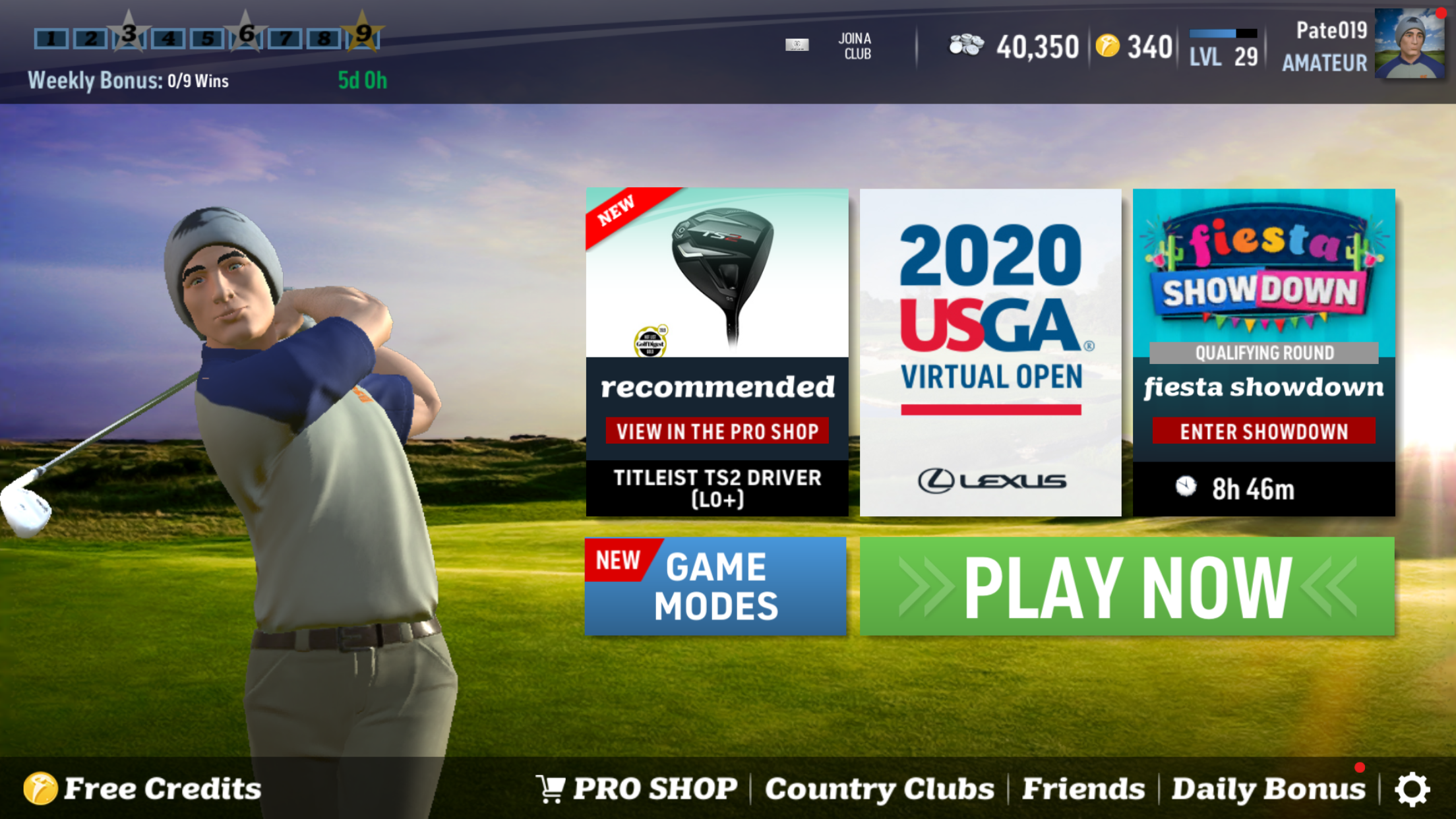 Cơ hội sở hữu tấm vé VIP xem U.S. Open 2021 qua game WGT Golf