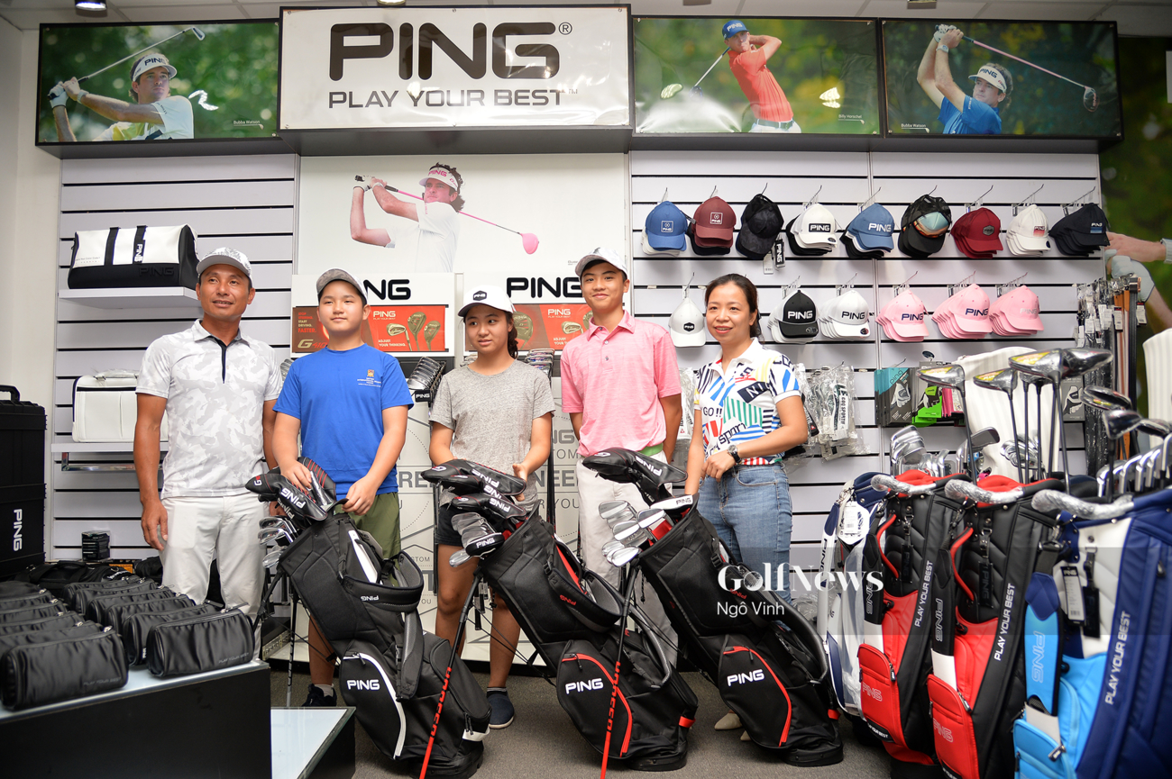 Ping hỗ trợ bộ gậy cho 3 golfer trẻ triển vọng