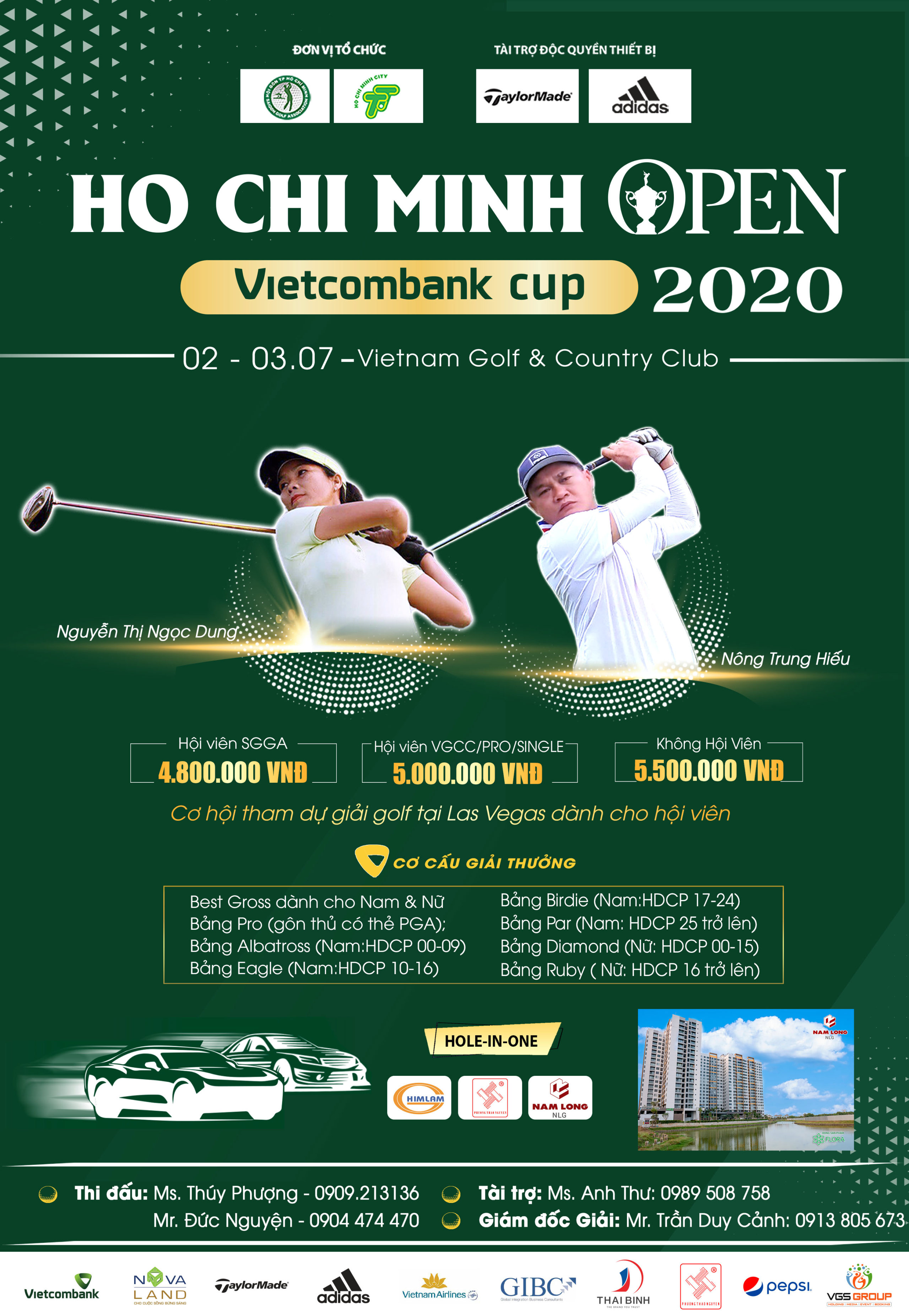 Giải golf TP.HCM Mở rộng lần thứ 6 tranh cúp Vietcombank chuẩn bị khởi tranh đầu tháng 7