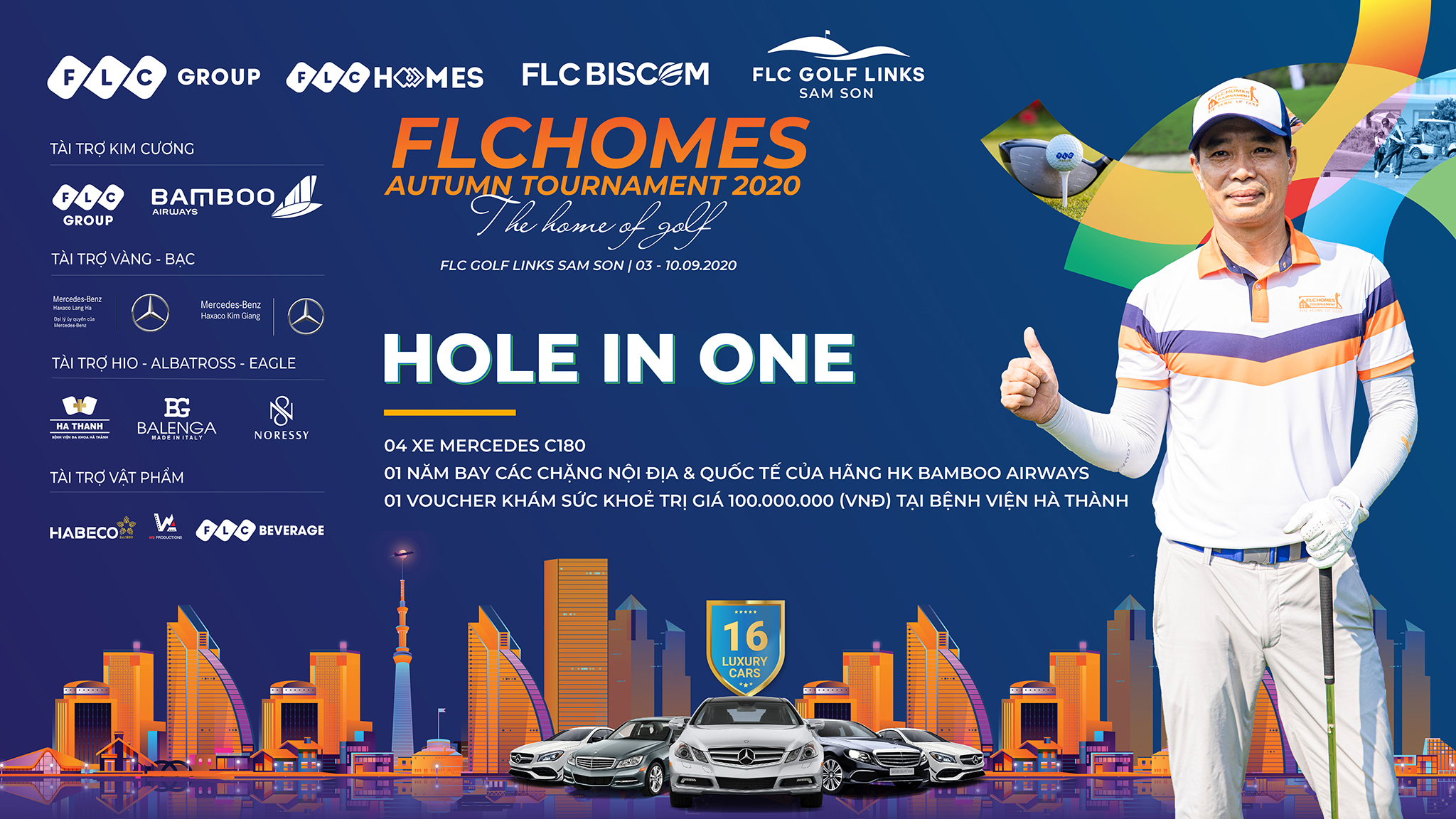 Tin nóng: Golfer Nguyễn Thanh Anh ghi Hole in One 10 tỷ đồng tại giải golf FLCHomes Autumn Tournament 2020