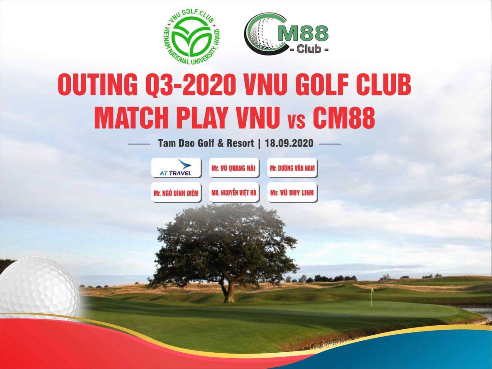 Giao hữu giữa VNU Golf Club và CM88 Golf Club tại sân Tam Đảo.