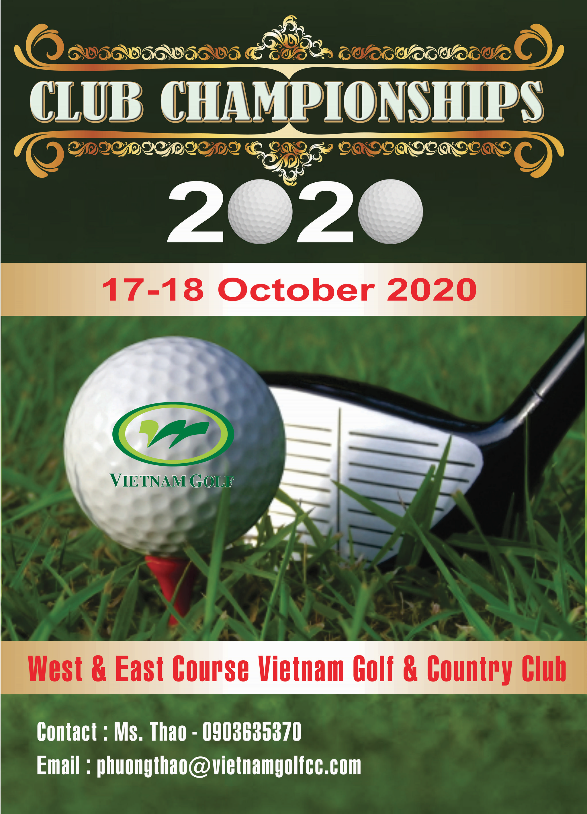 Vietnam Golf & Country Club lên lịch khởi tranh Club Championships 2020