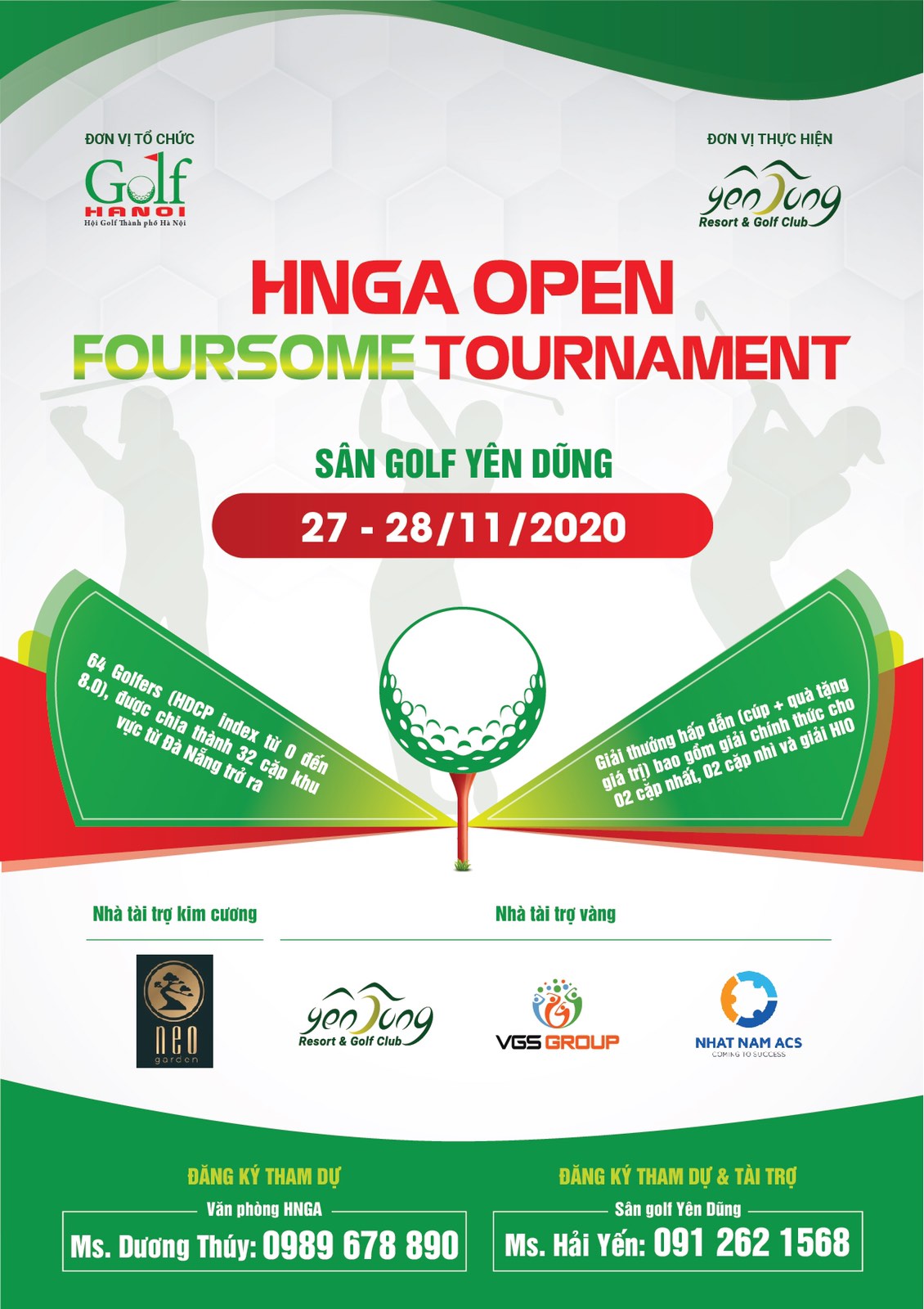 HNGA Open Foursome Tournament - Cuộc đấu giữa các golfer Single Handicap
