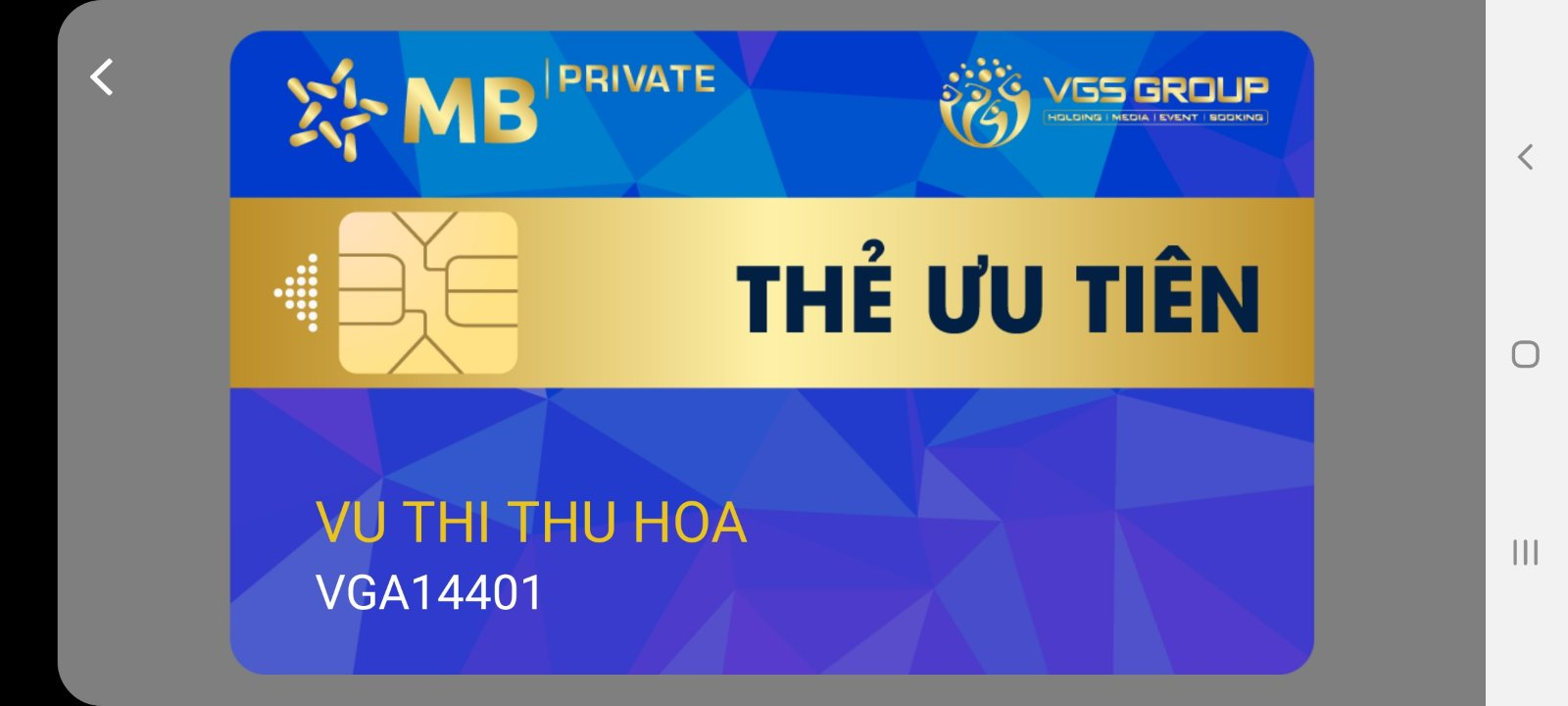 MBbank và VGSholding hợp tác triển khai Ngân hàng số trên ứng dụng Vhandicap hỗ trợ thanh toán bằng tài khoản thật.