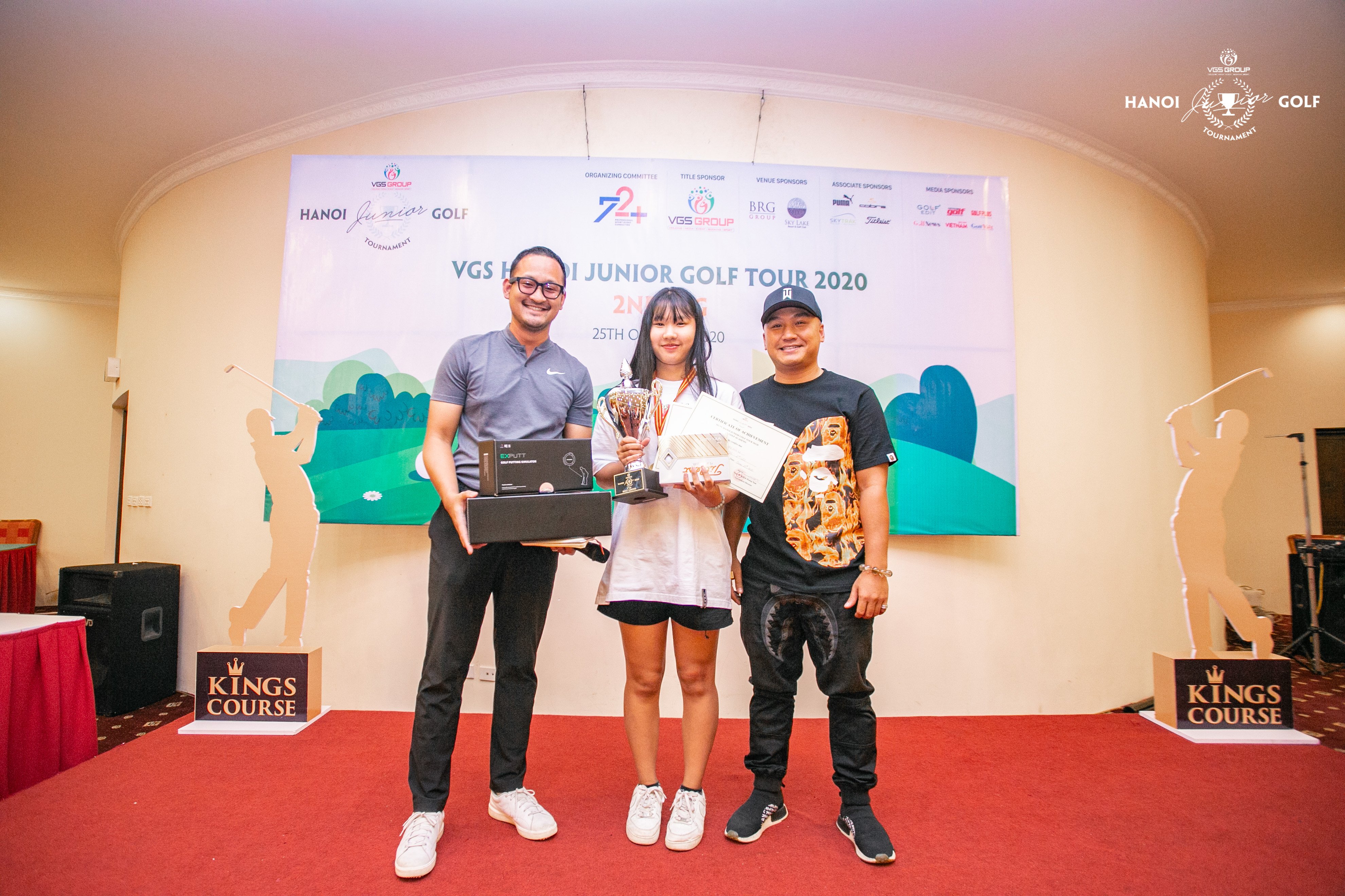 Đánh -1, Yến Vi vô địch vòng 2 giải VGS Hanoi Junior Golf Tour 2020