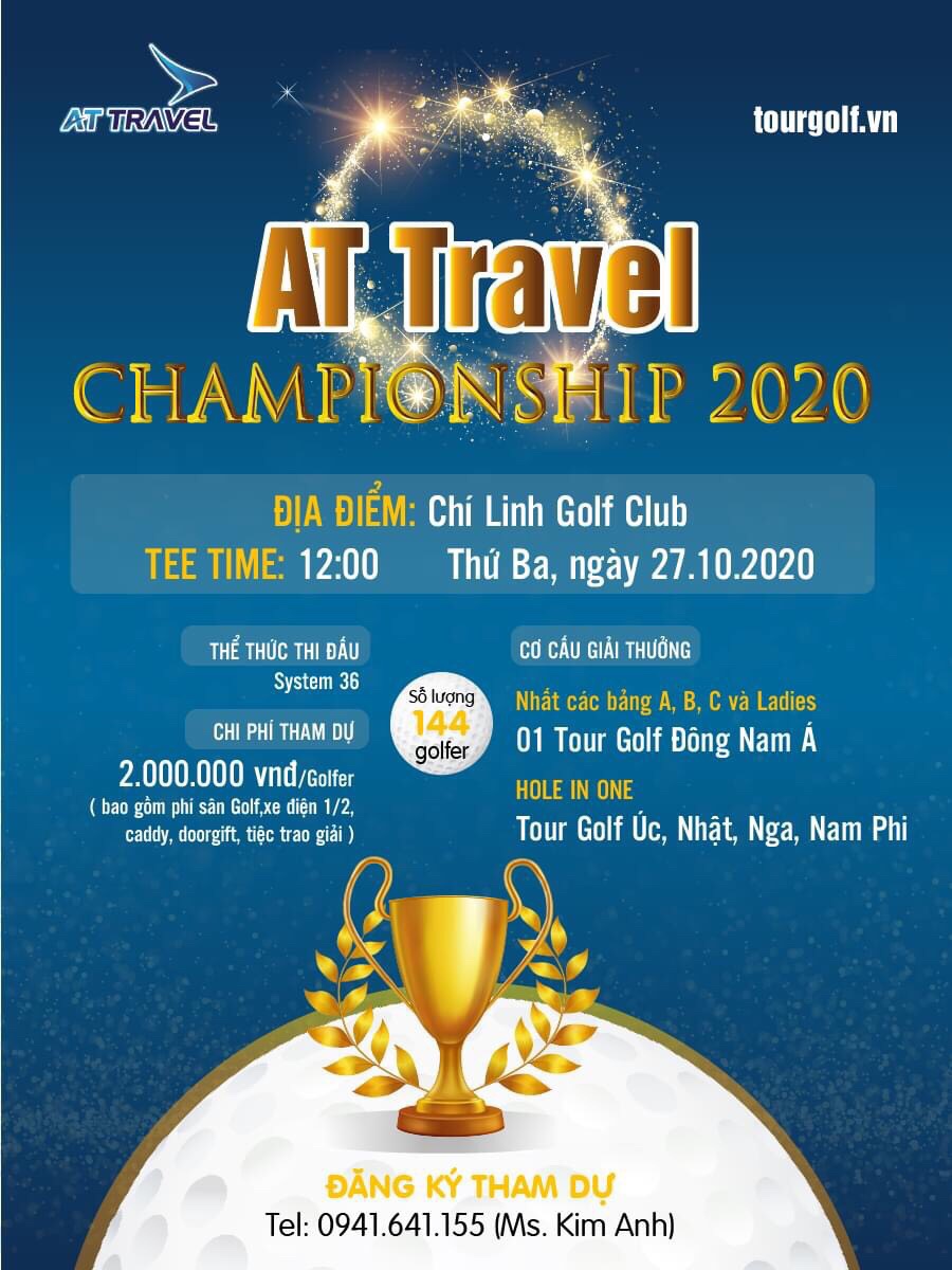 Giải đấu AT Travel Championship 2020 gắn kết cộng đồng golf chuẩn bị diễn ra