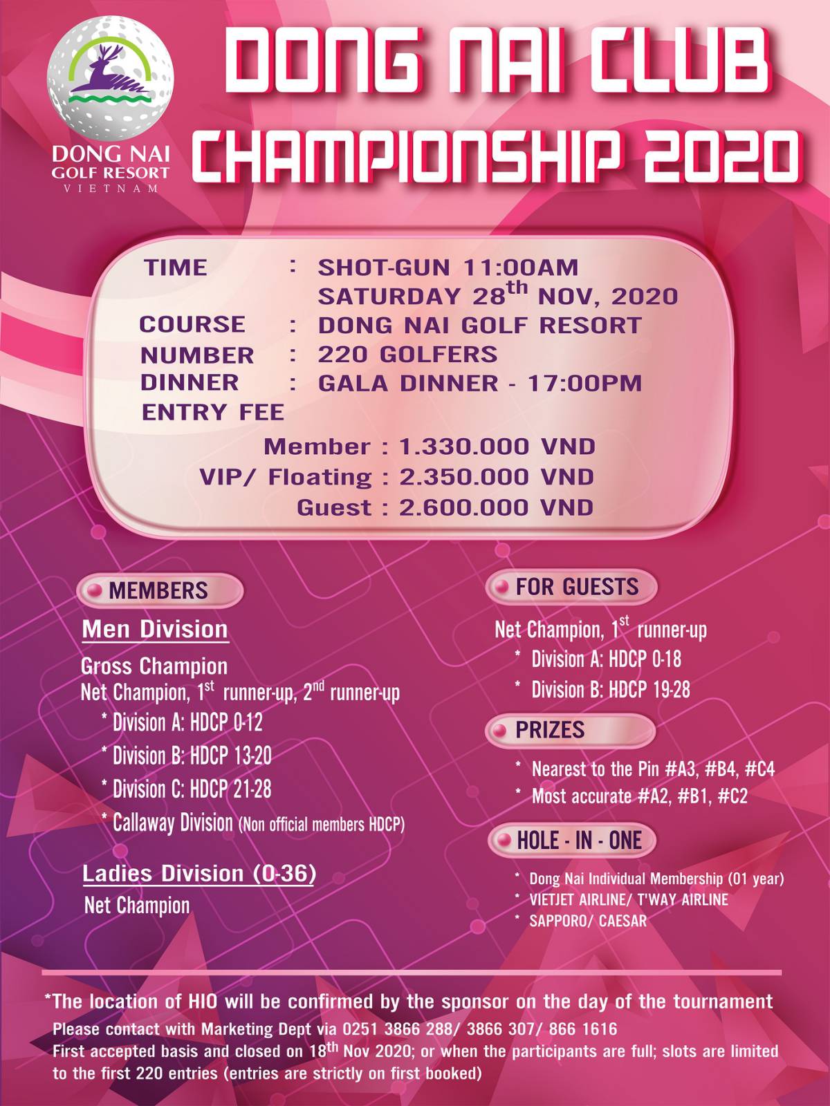 Dong Nai Club Championship 2020 chuẩn bị khởi tranh