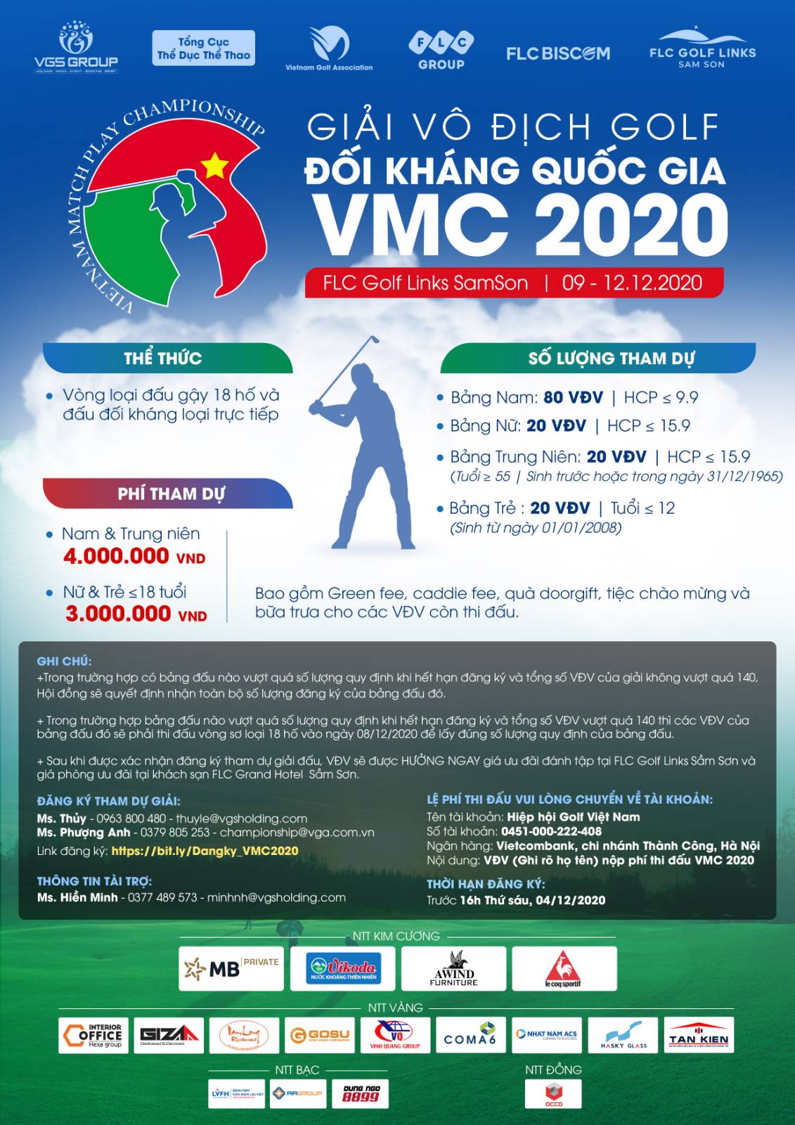 VMC 2020 diễn ra tại FLC Golf Links SamSon vào tháng 12