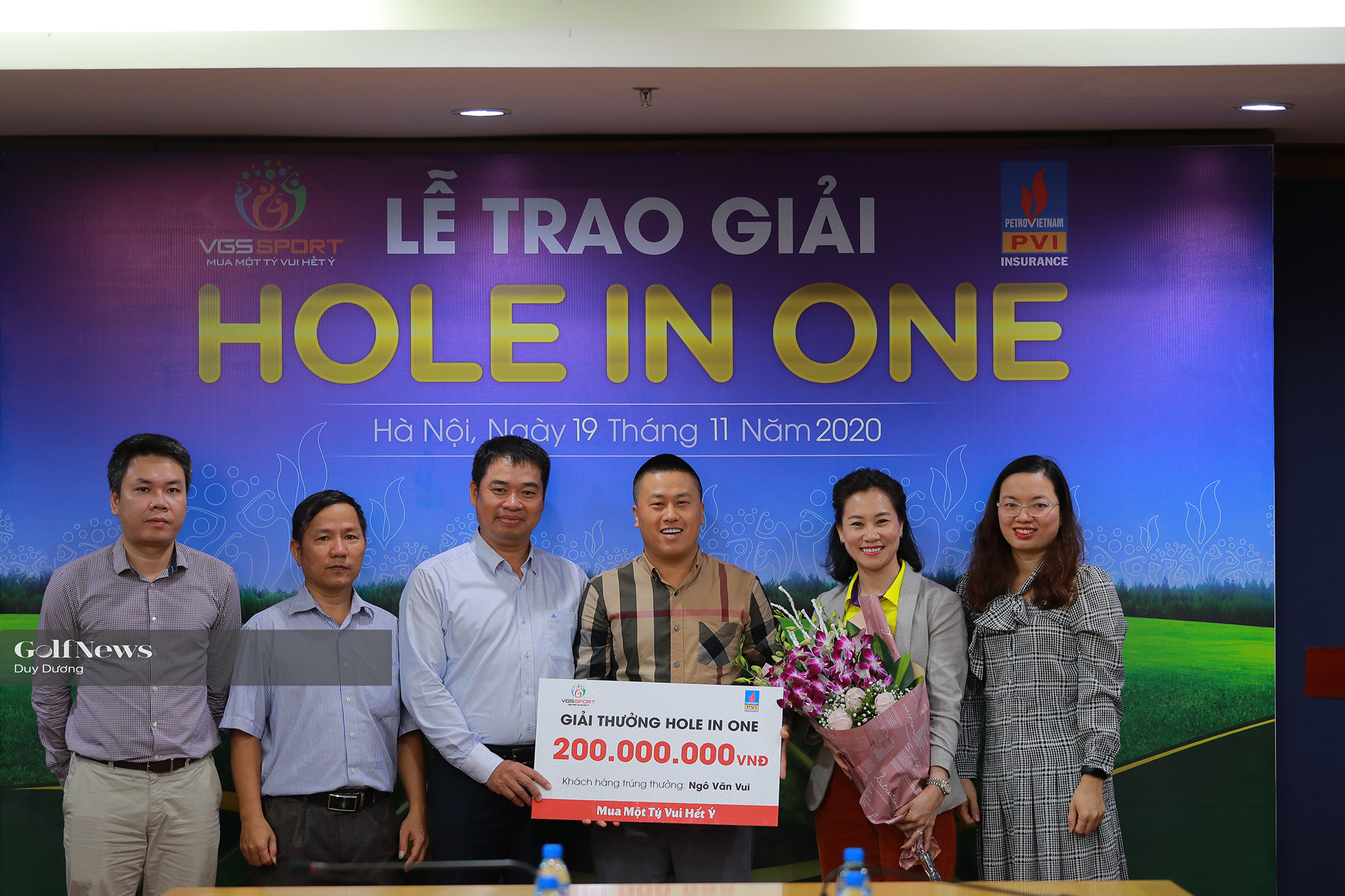 Golfer Ngô Văn Vui: Dịch vụ giải thưởng HIO của VGS Sport thực sự đẳng cấp.