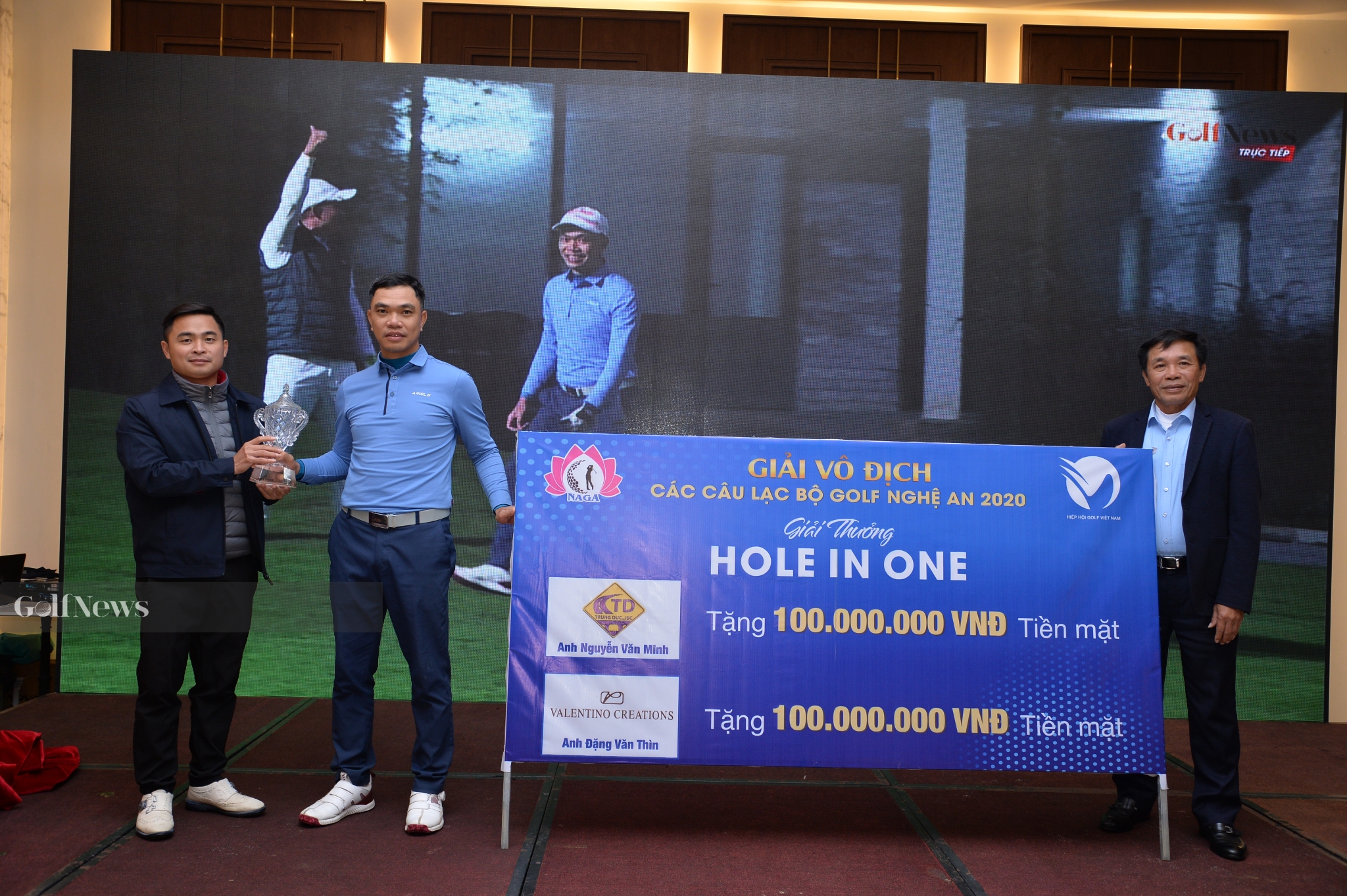Golfer Nguyễn Thanh Hưng ghi HIO tại giải Vô địch các CLB Golf Nghệ An 2020