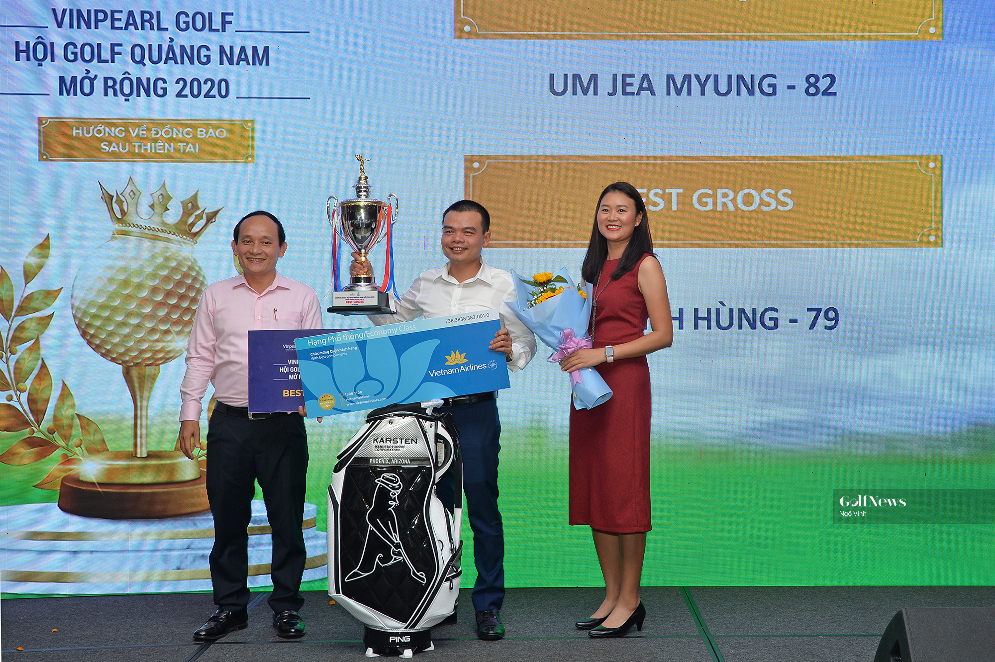 Giải Vinpearl Golf – Hội Golf Quảng Nam mở rộng 2020: Gần 700 triệu đồng quyên góp cho miền Trung