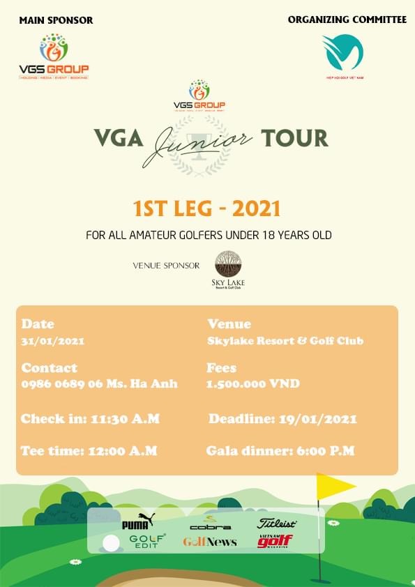 Khởi động hệ thống giải trẻ "VGA Junior Tour 2021 - VGS Cup North Serie"
