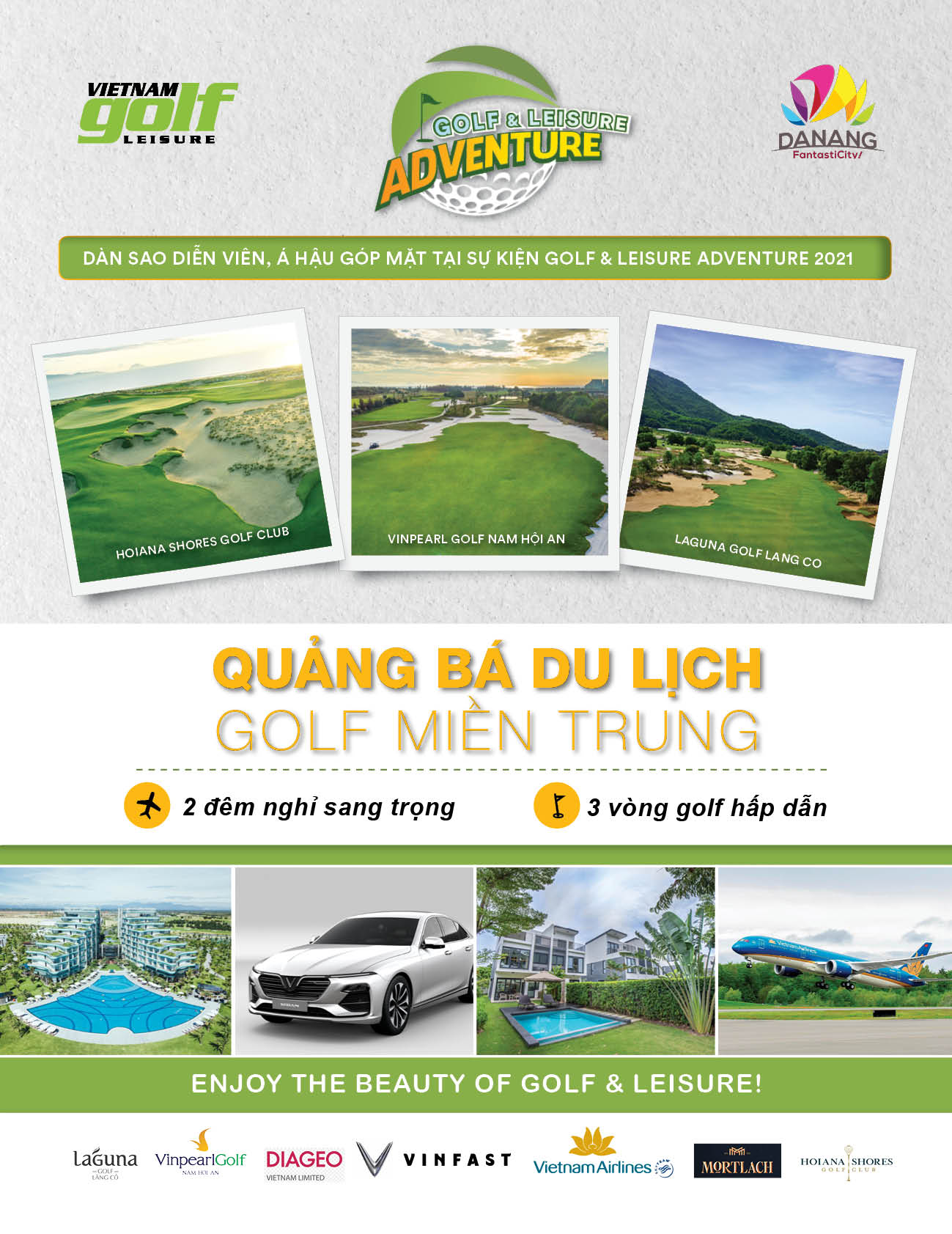 Golf & Leisure Adventure 2021 cùng dàn sao quảng bá cho du lịch golf Việt Nam
