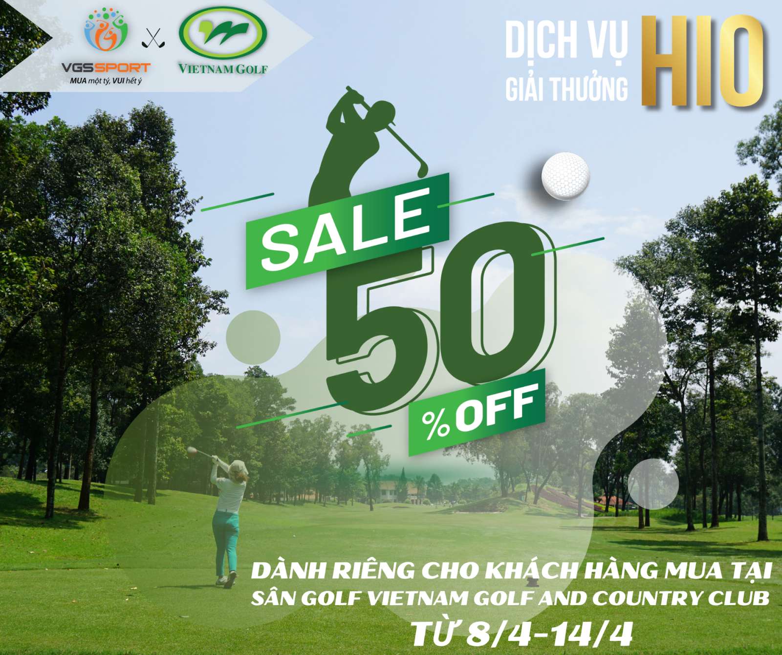 Vietnam Golf & Country Club trở thành sân golf tiếp theo triển khai chương trình khuyến mãi của VGS Sport