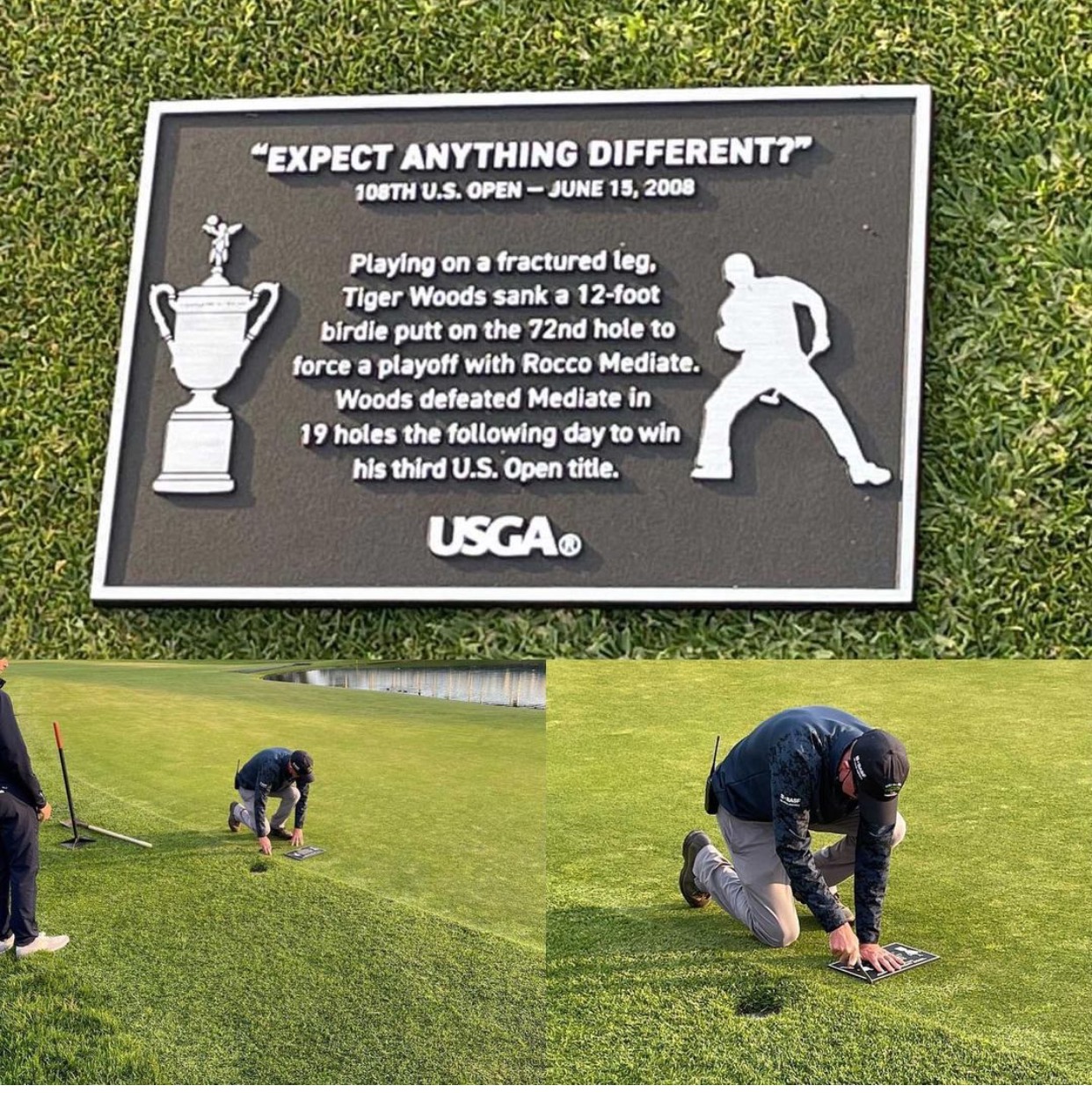 USGA vinh danh cú putt tại hố 18 của Tiger Woods tại Torrey Pines