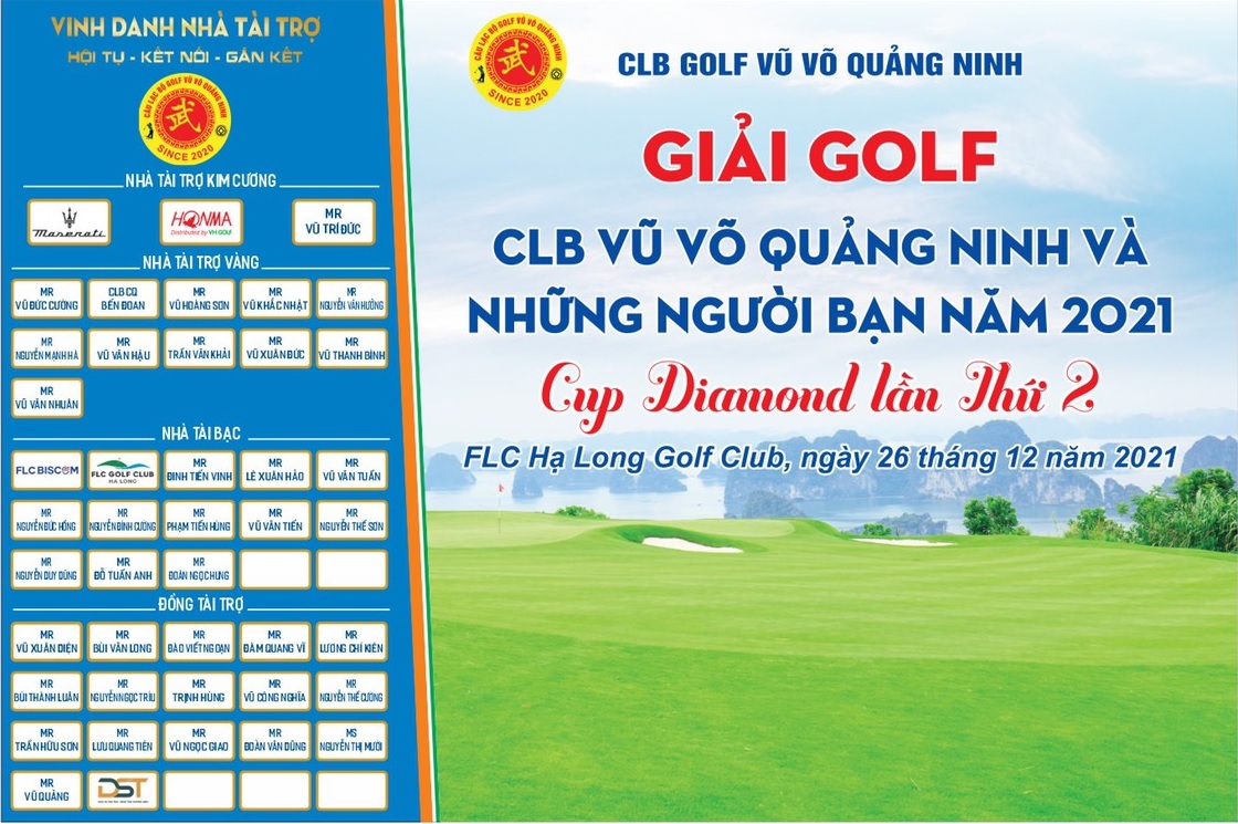 CLB Vũ Võ Quảng Ninh tổ chức giải golf tranh cúp Diamond lần 2