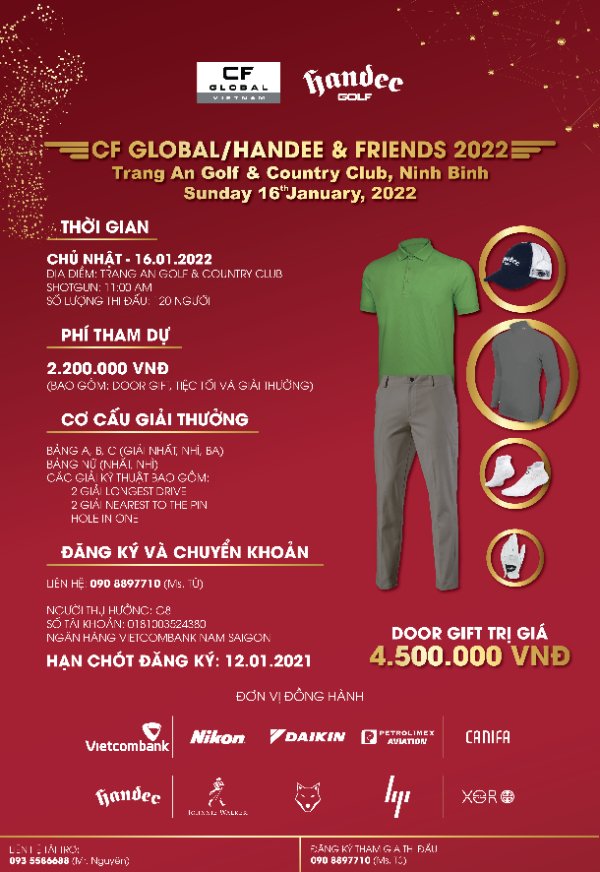 Giải đấu “CF Global/Handee & Friends 2022” chuẩn bị khởi tranh