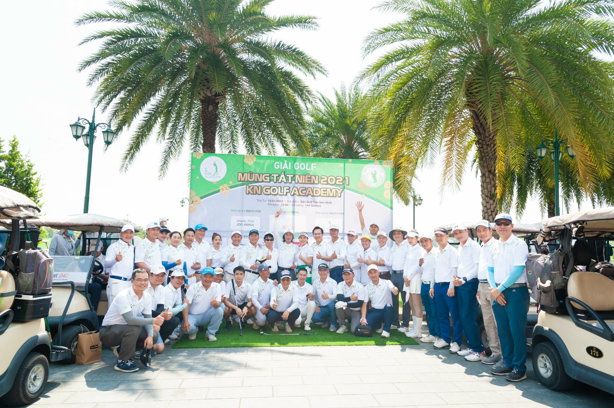 Golfer Huỳnh Quang Đức Vô địch giải golf Tất niên 2021 KN Golf Academy