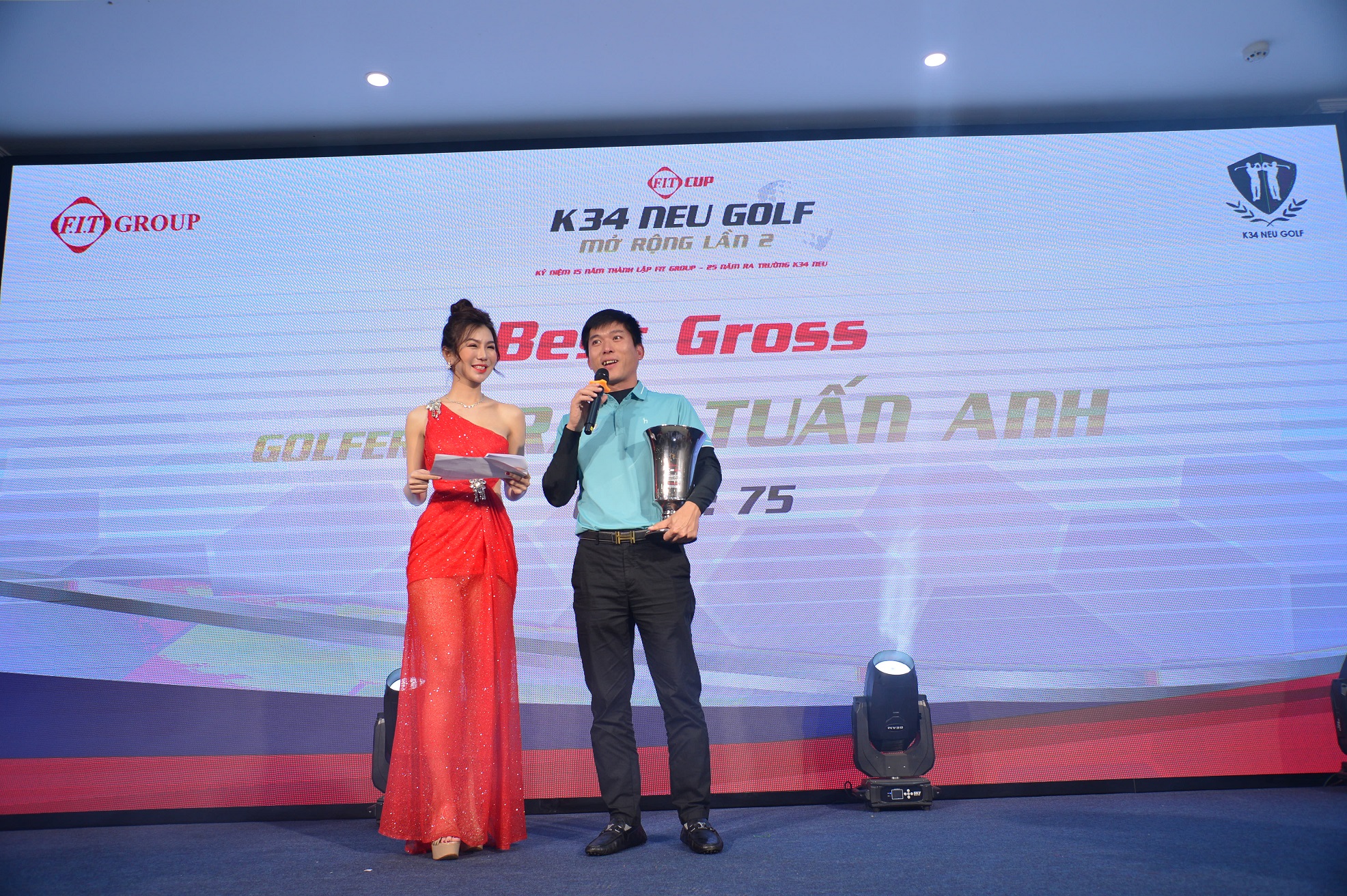 Đánh 75 gậy, golfer Trần Tuấn Anh vô địch giải FIT Cup K34 NEU Golf mở rộng lần 2