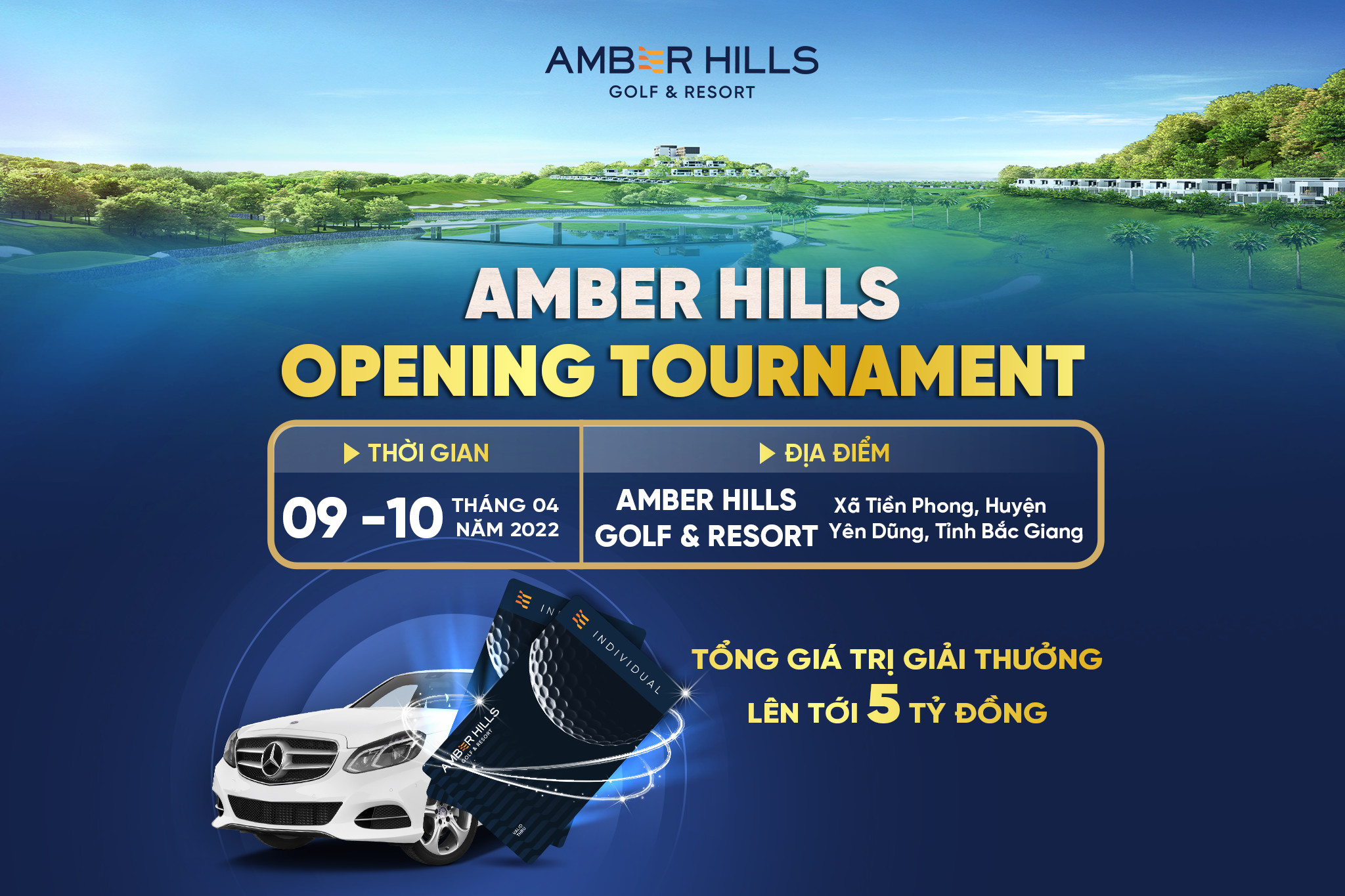 Giải đấu AMBER HILLS - OPENING TOURNAMENT: Sẵn sàng chờ đón các golfer tới tranh tài